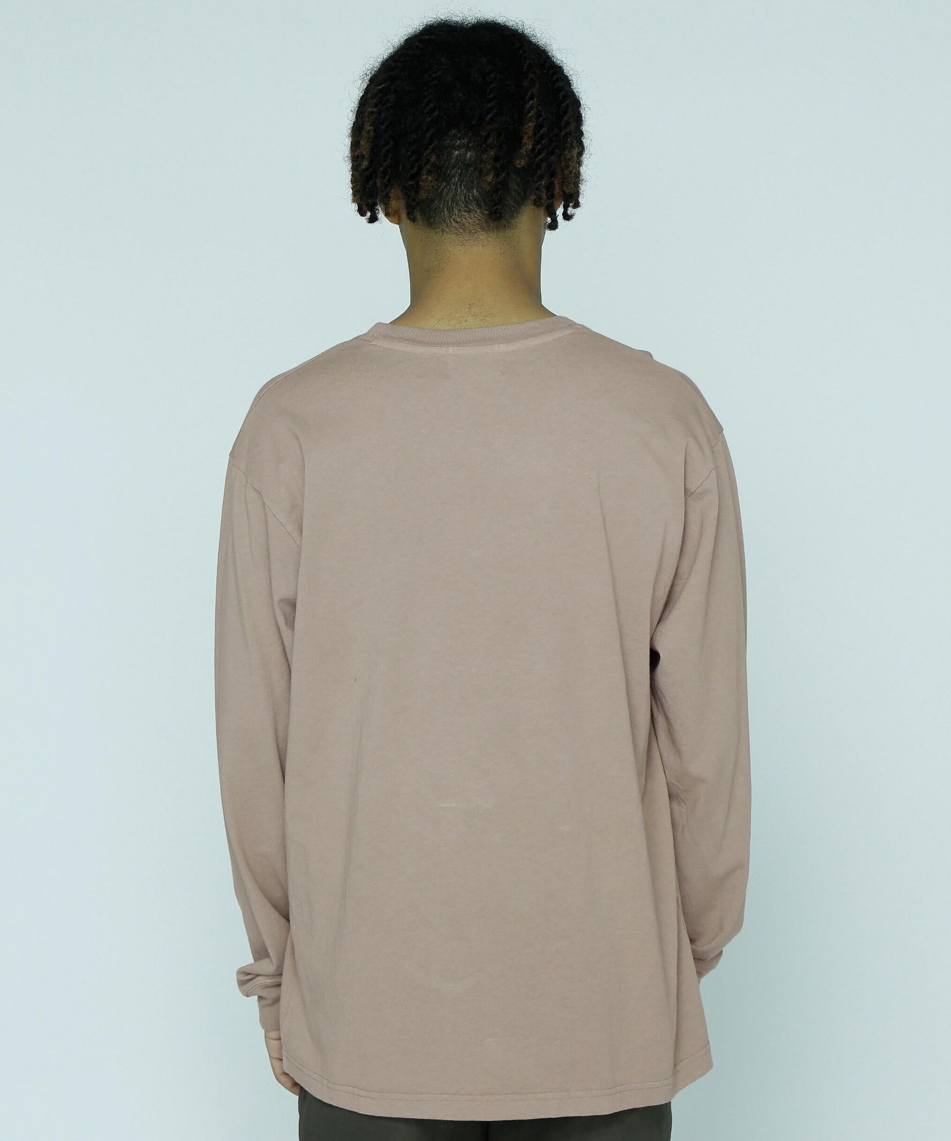 MANASTASH/マナスタッシュ/MNST LOGO L/S TEE/ロゴロングスリーブTシャツ ベージュ
