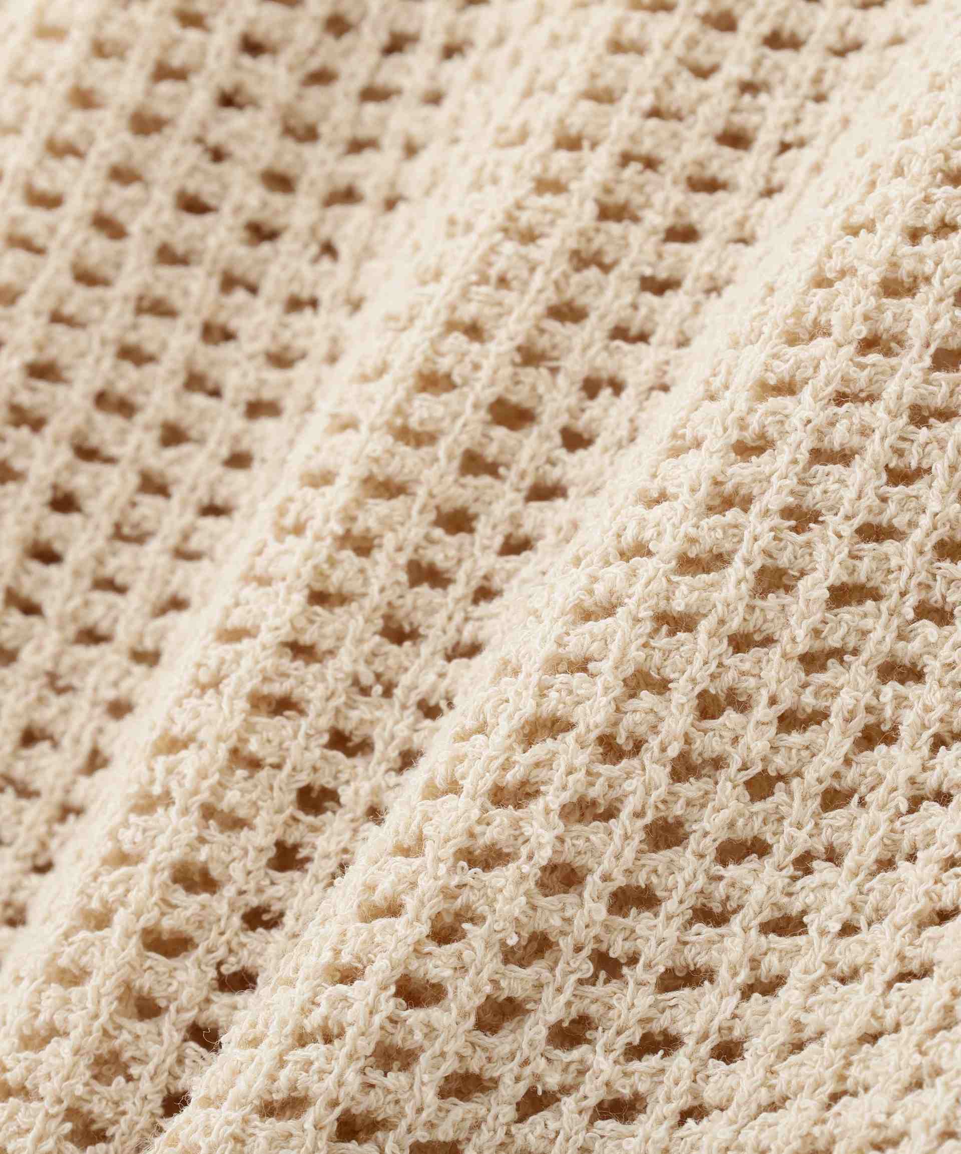 ◆透かしブークレニットカーディガン ベージュ