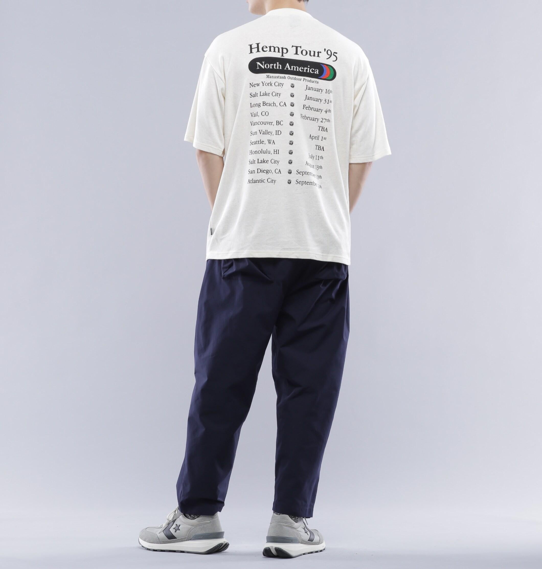 MANASTASH/マナスタッシュ/HEMP TEE TOU>/ヘンプツアーTシャツ ナチュラル4