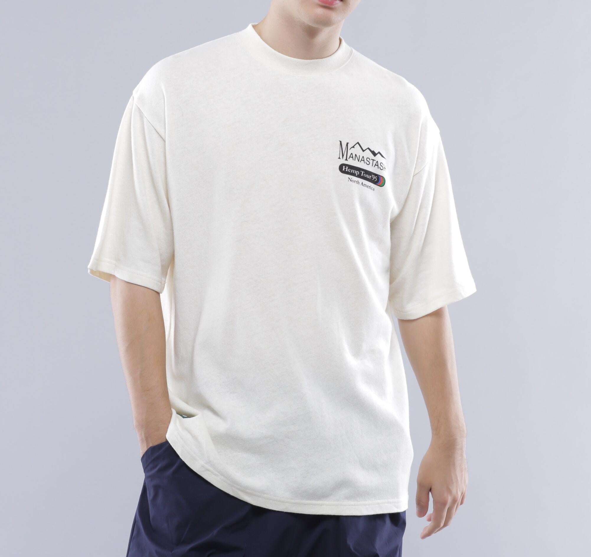 MANASTASH/マナスタッシュ/HEMP TEE TOU>/ヘンプツアーTシャツ ナチュラル4