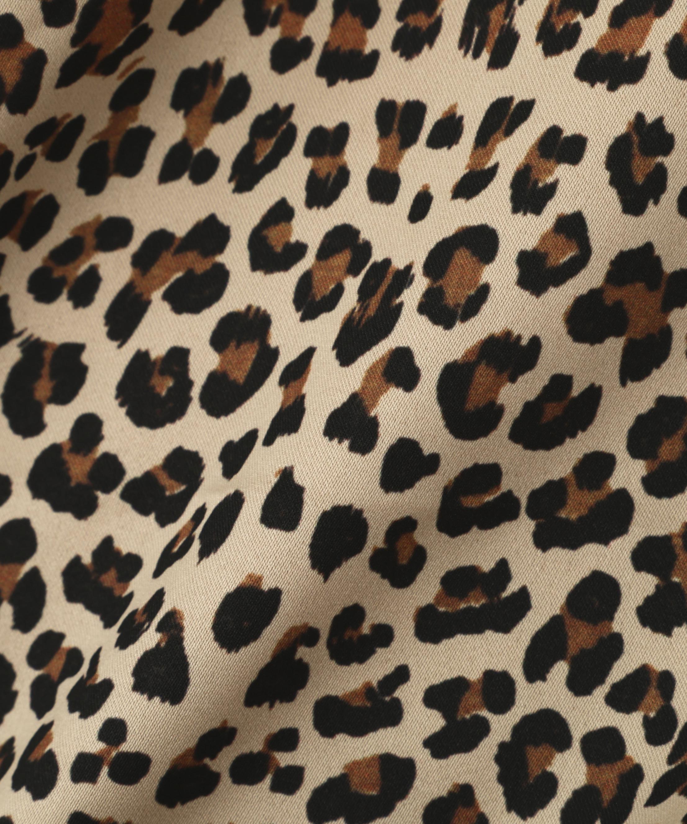 《WOMAN》LEOPARD LOGO MA-1 ブラック