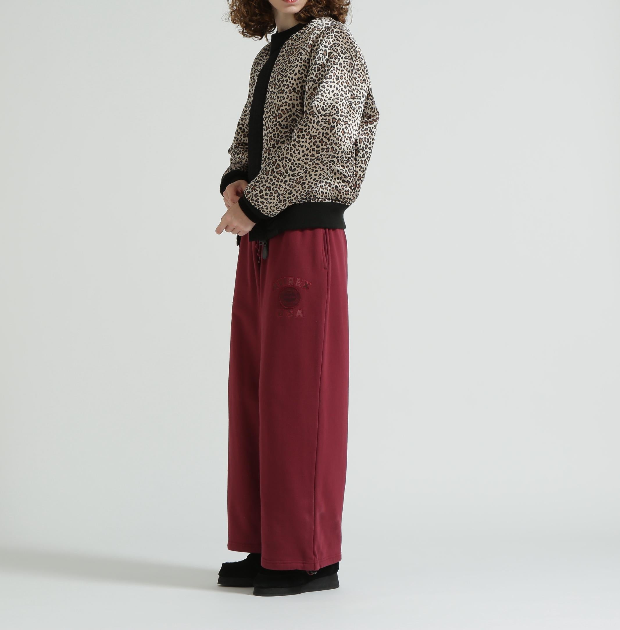 《WOMAN》LEOPARD LOGO MA-1 ブラック