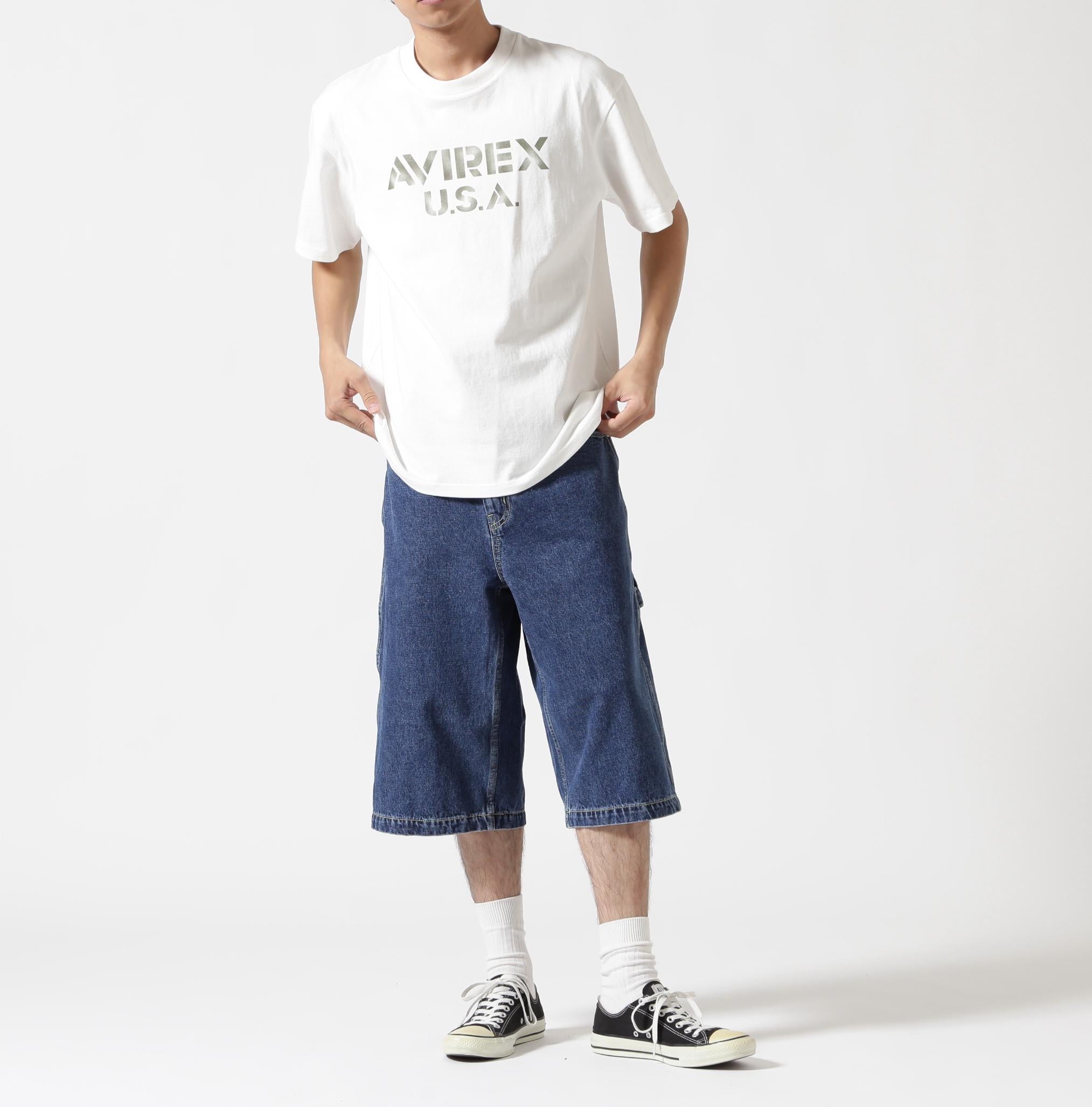 《WER&DEPOT限定》STENCIL OFFICIAL LOGO T-SHI>T ホワイト