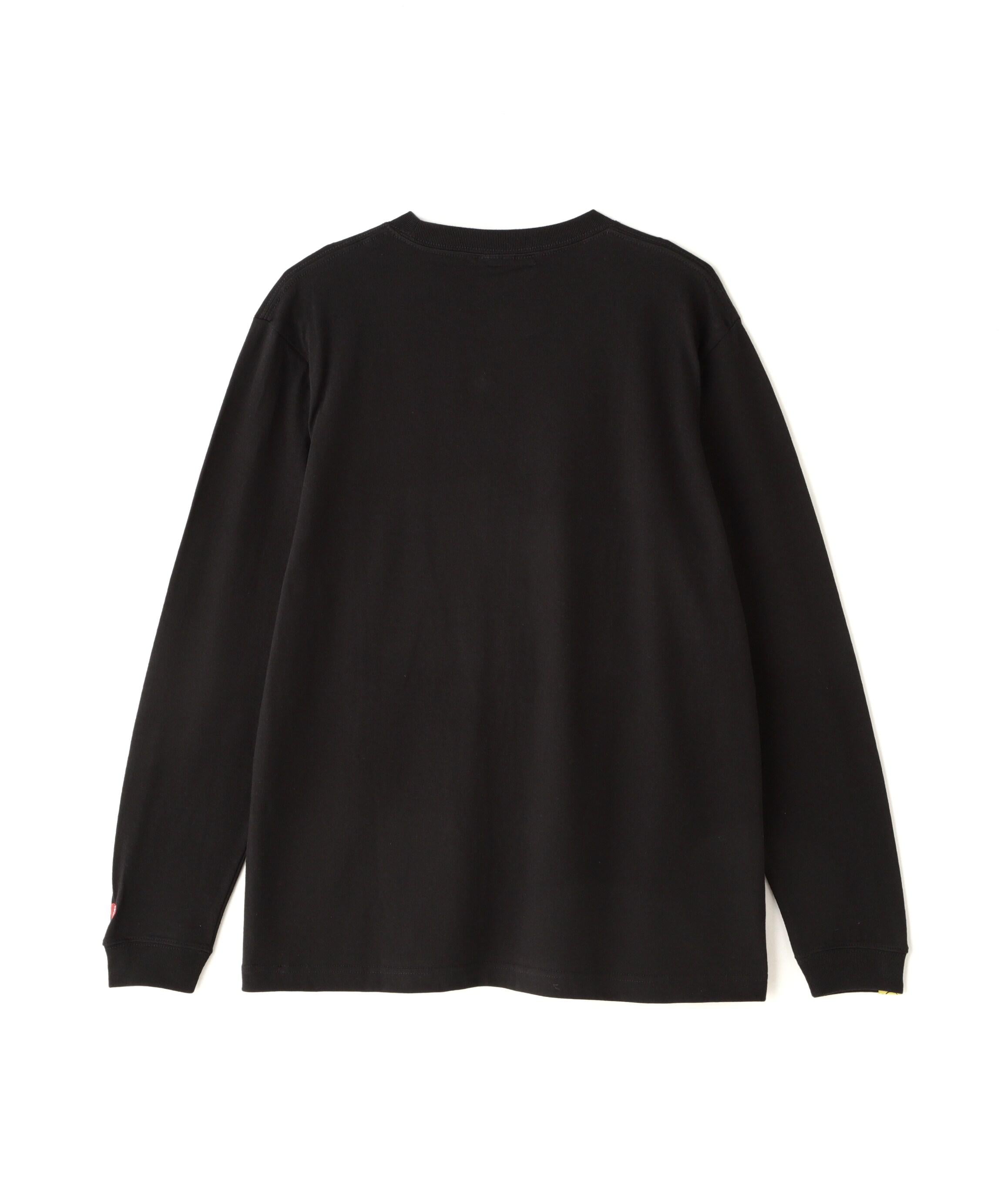 STUD MUFFIN/スタッドマフィン/Waninng シークイン L/S Tee ブラック