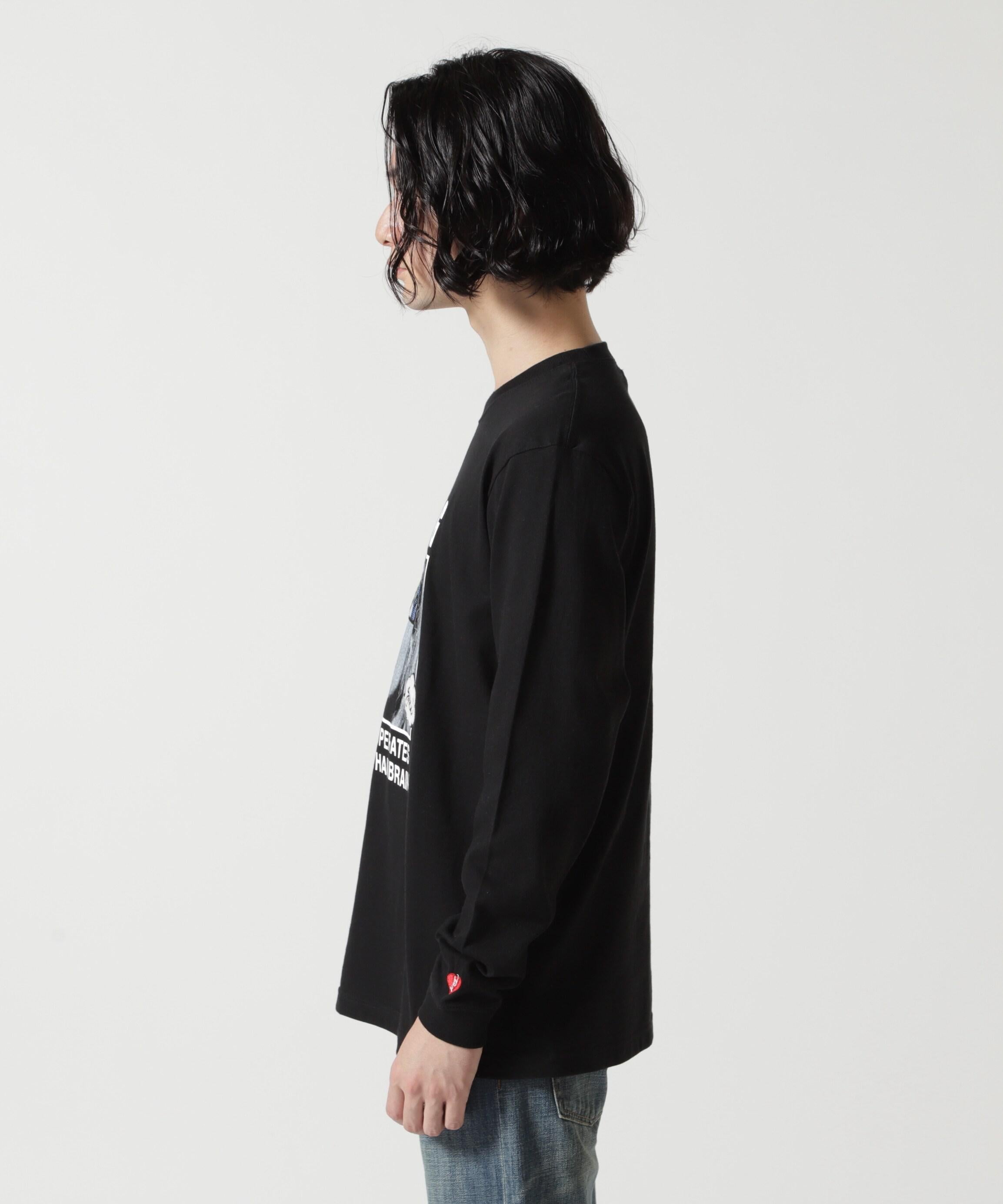 STUD MUFFIN/スタッドマフィン/Waninng シークイン L/S Tee ブラック