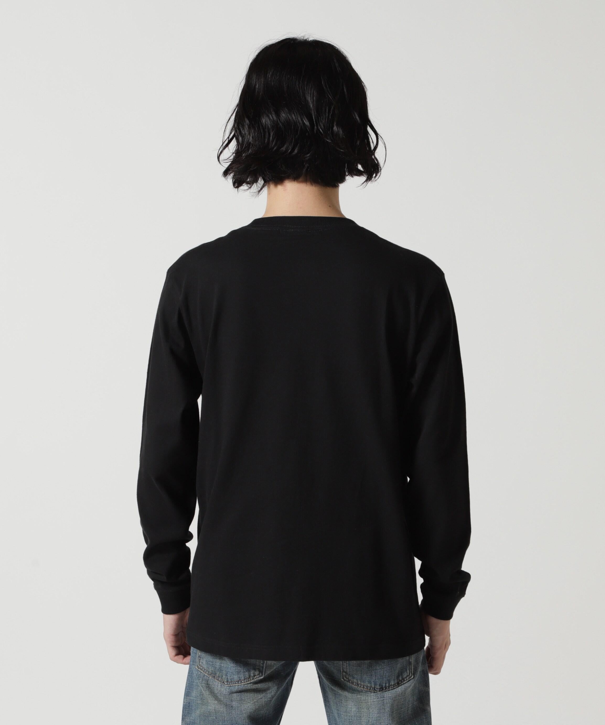 STUD MUFFIN/スタッドマフィン/Waninng シークイン L/S Tee ブラック