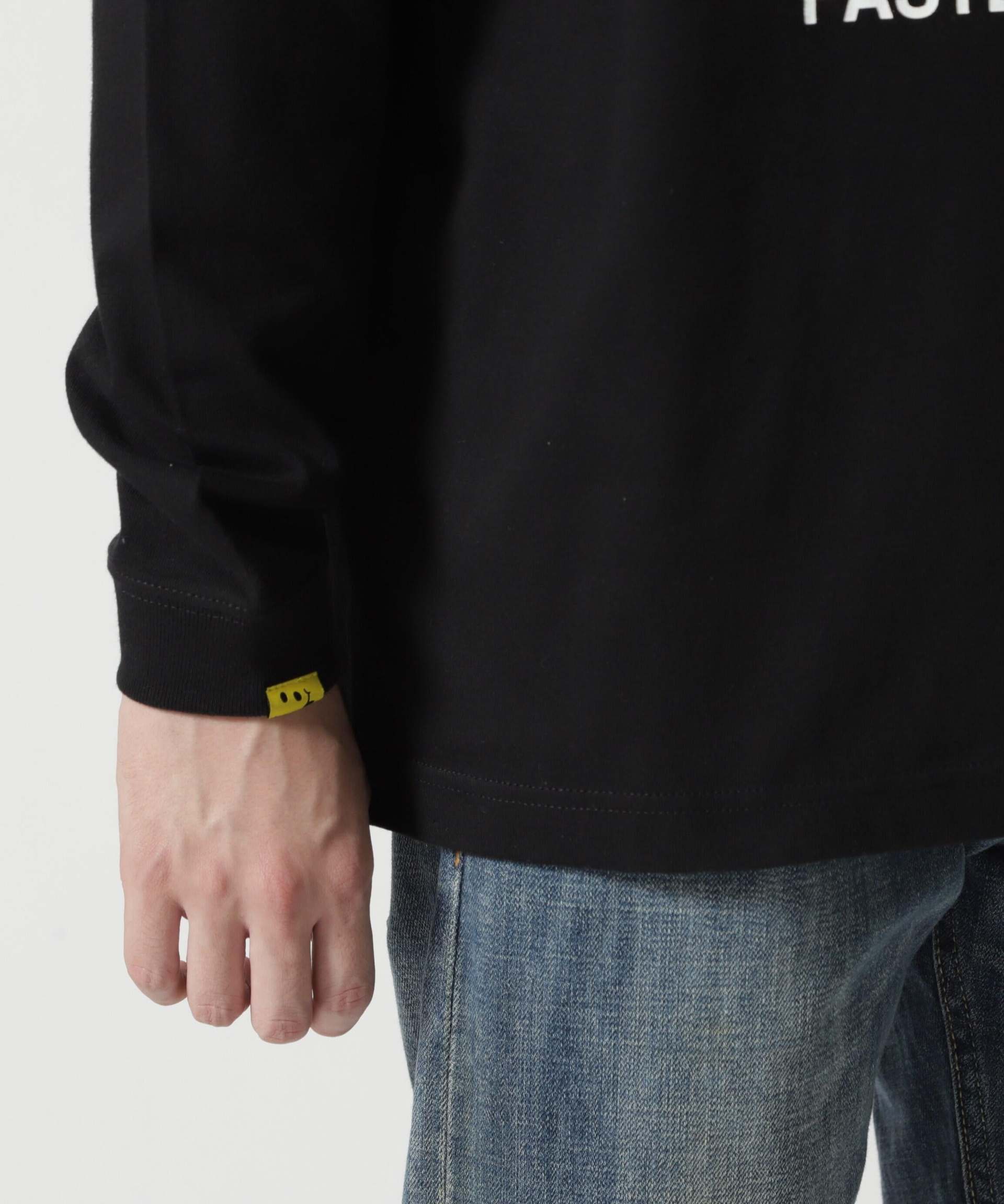 STUD MUFFIN/スタッドマフィン/Waninng シークイン L/S Tee ブラック