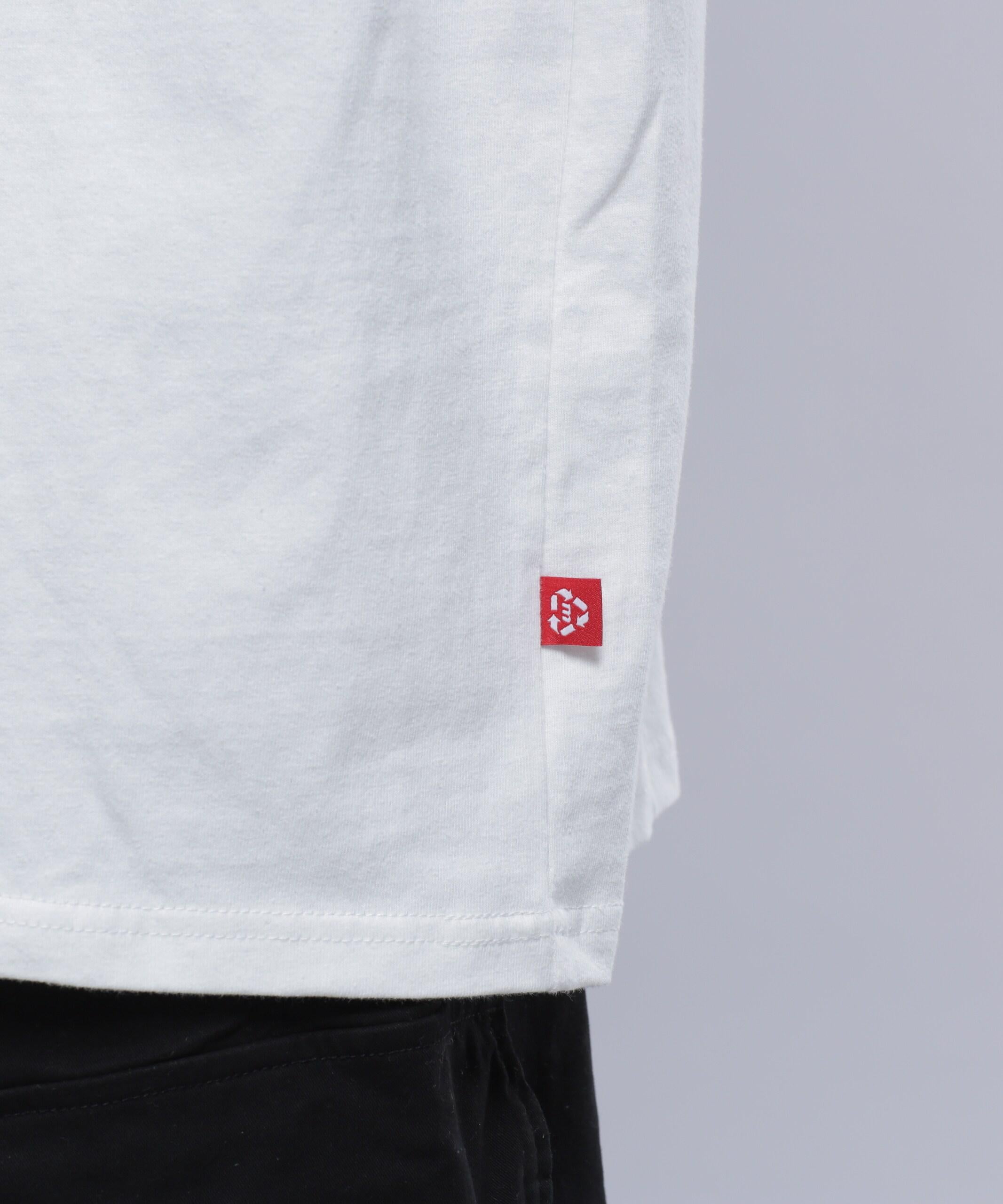 MANASTASH/マナスタッシュ/>E:CTN TEE HAPPY HOU> ホワイト
