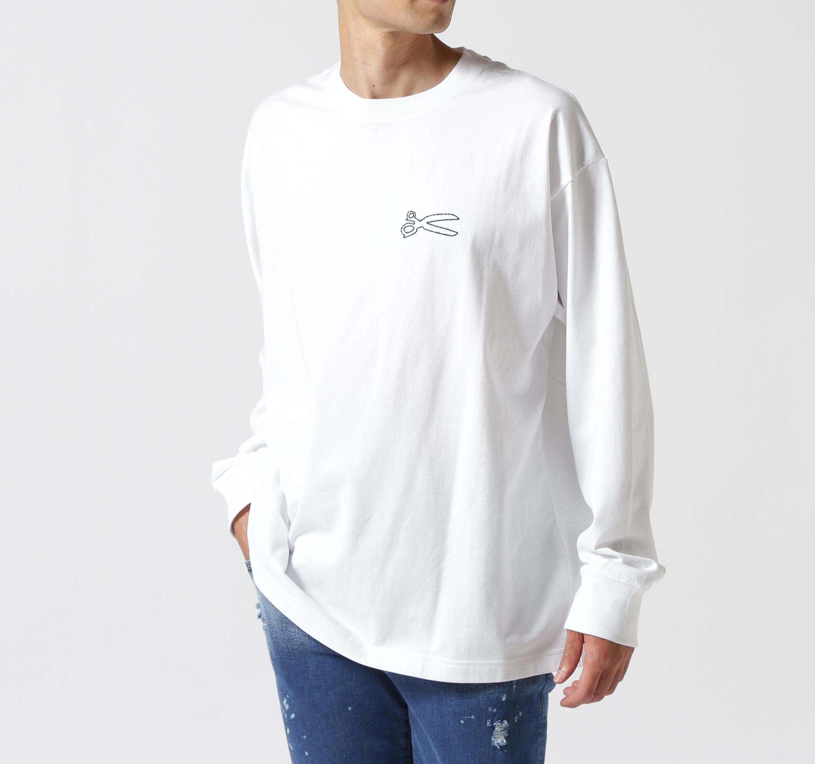 DENHAM/デンハム/CHAIN LS TEE ホワイト