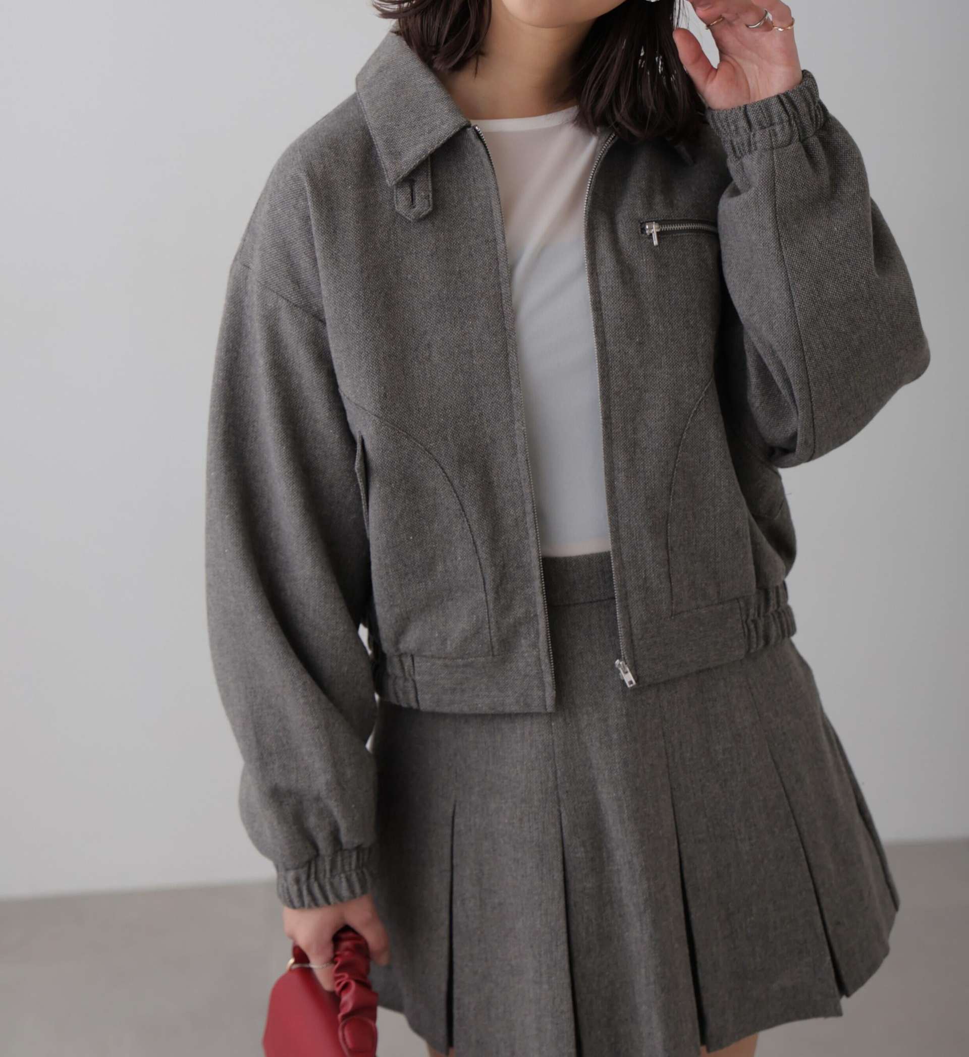 Zip-up Blouson