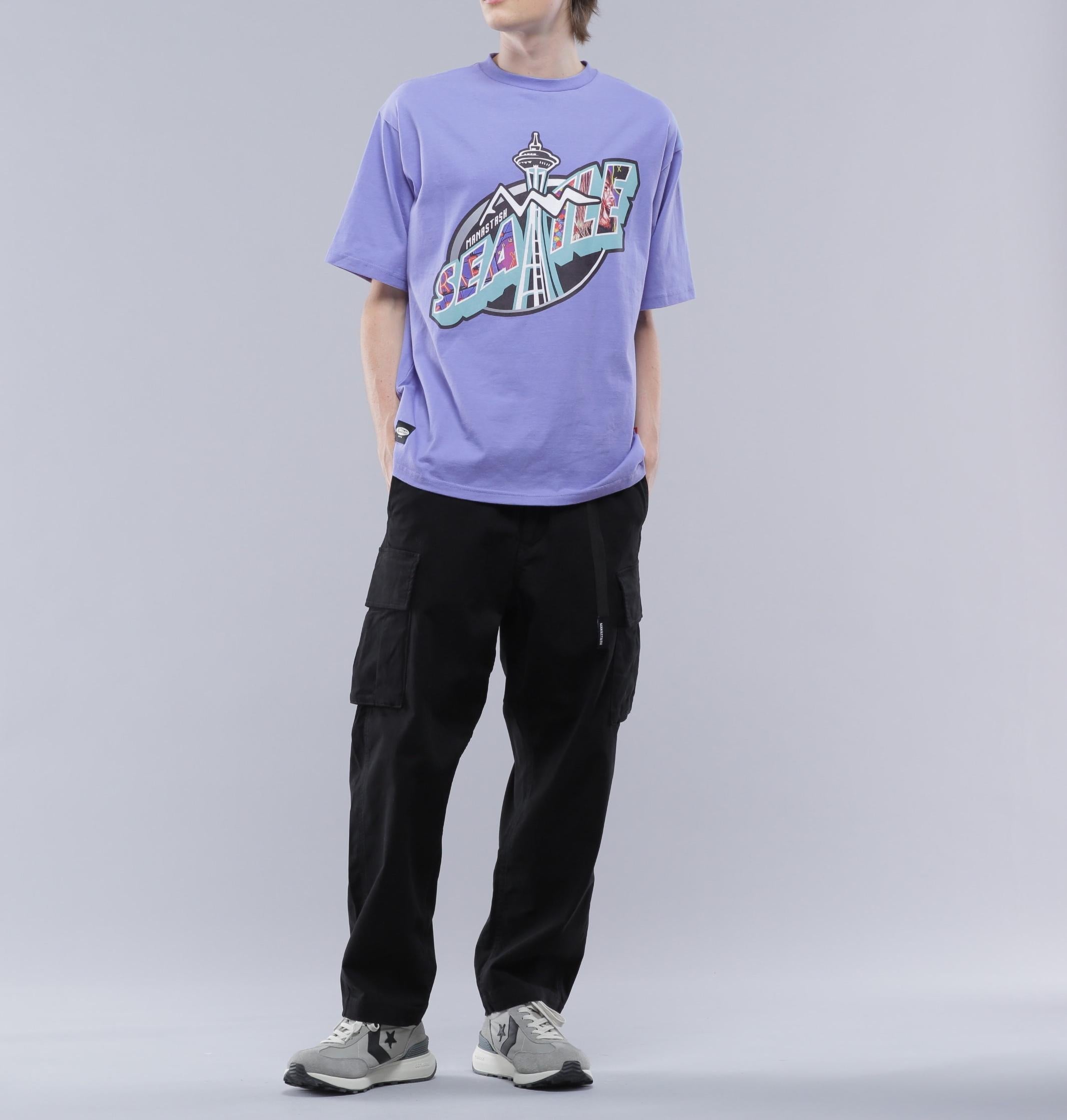 MANASTASH/マナスタッシュ/>E:CTN TEE ESSENTIAL バイオレット9