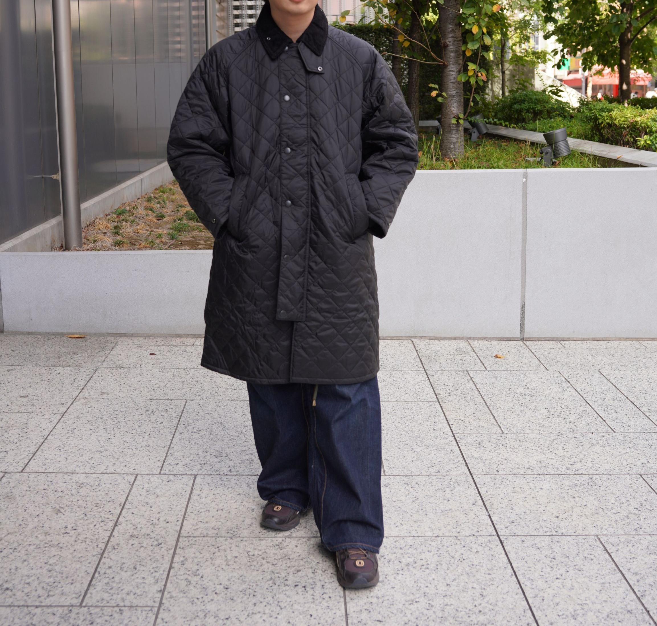 Barbour/バブアー  EXMOOR QUILTING MID-LENGTH COAT エクスモアキルティングミドルレングスコート ブラック