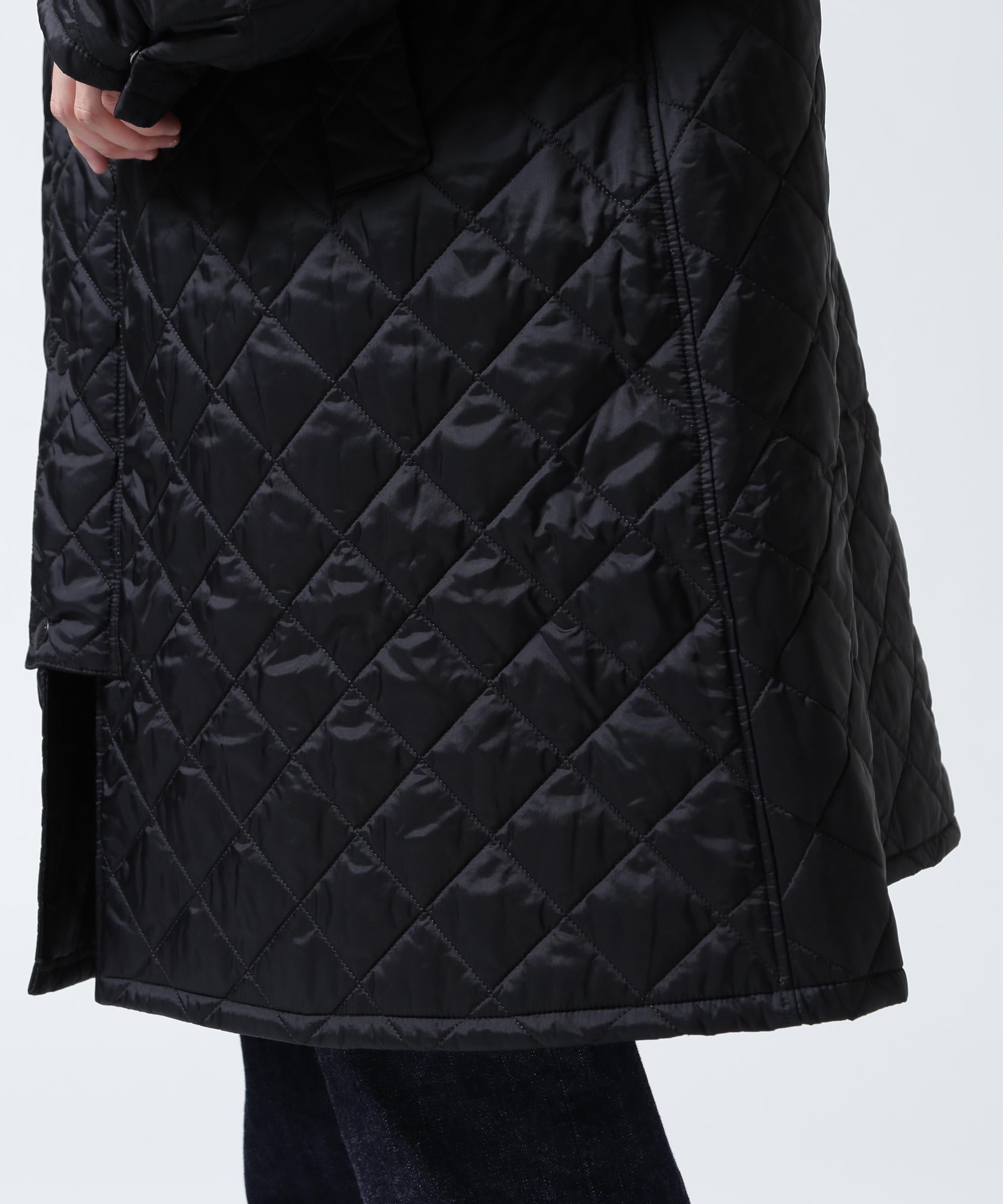 Barbour/バブアー  EXMOOR QUILTING MID-LENGTH COAT エクスモアキルティングミドルレングスコート ブラック