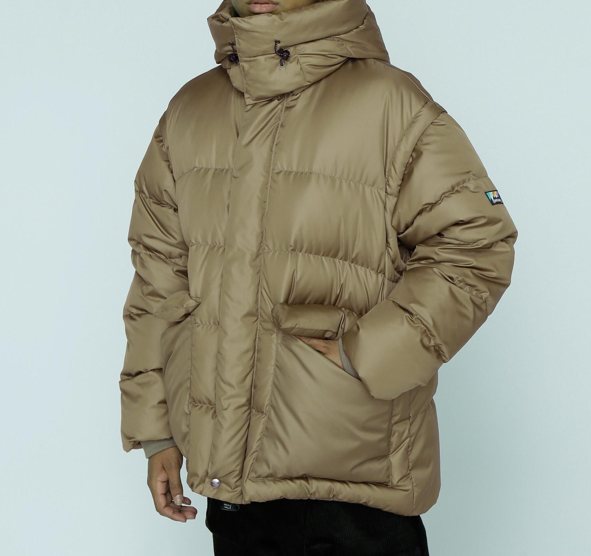 MANASTASH/マナスタッシュ/4WAY DOWN JACKET/4wayダウンジャケット ベージュ