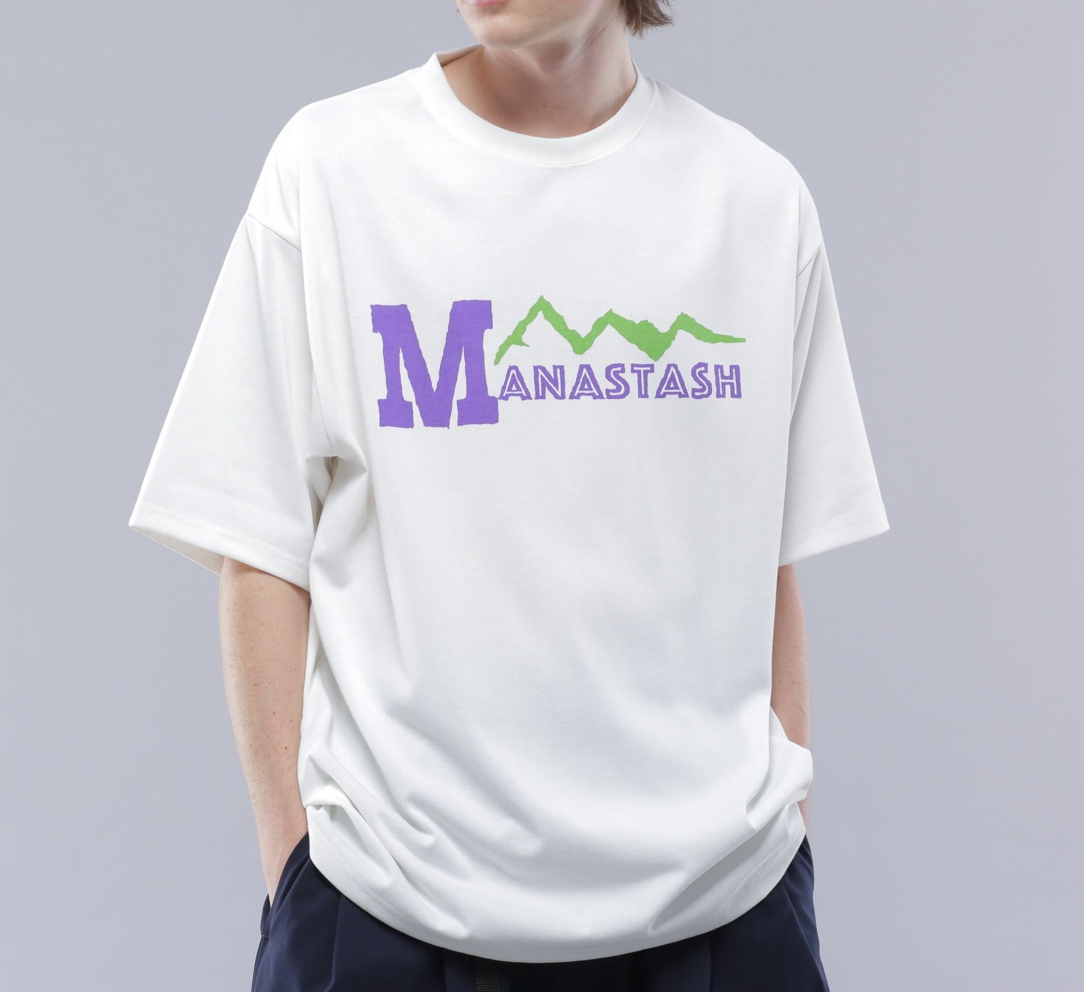 MANASTASH/マナスタッシュ/>E:POLY TEE 93/リポリTシャツ93 ホワイト
