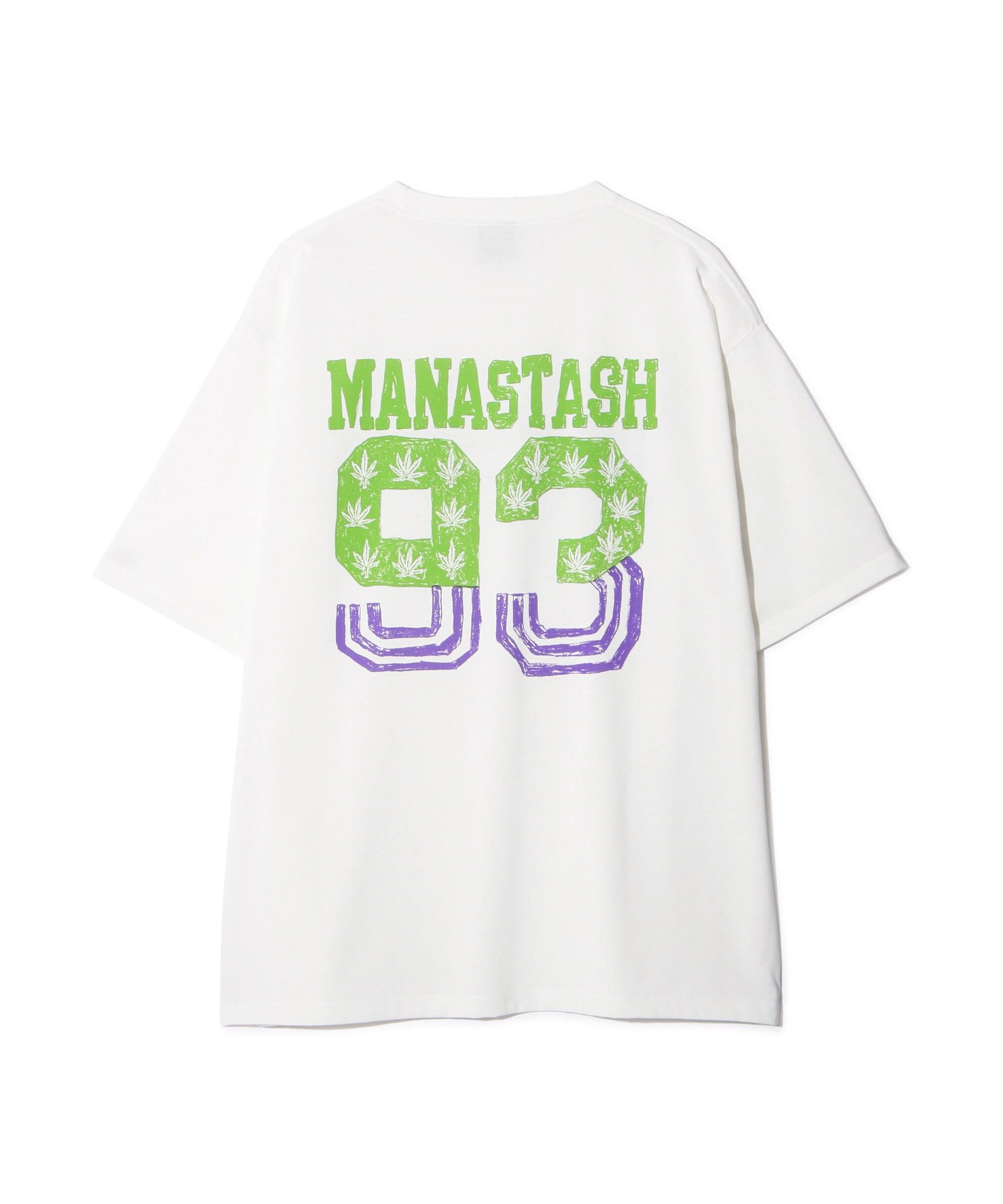 MANASTASH/マナスタッシュ/>E:POLY TEE 93/リポリTシャツ93 ホワイト