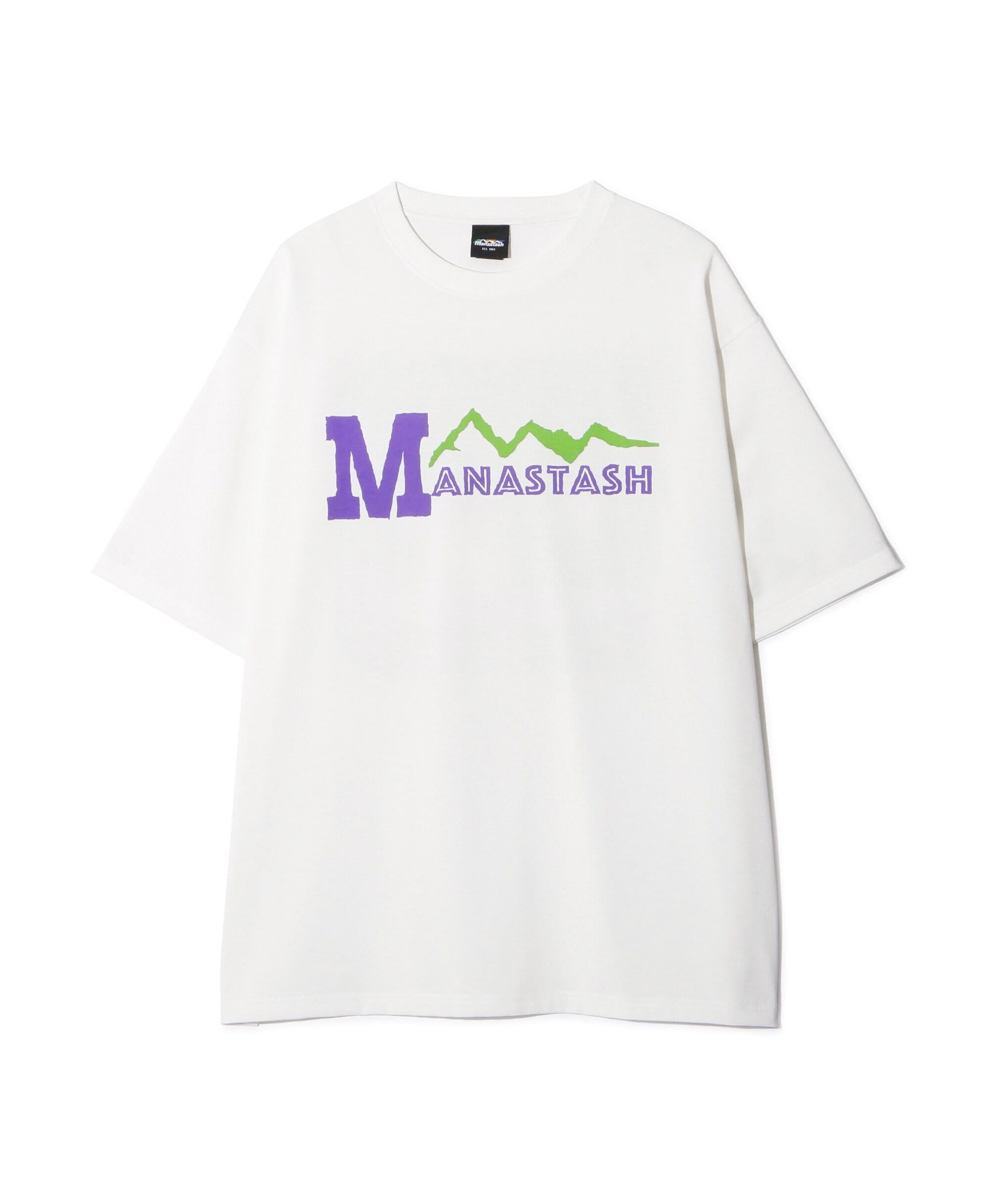 MANASTASH/マナスタッシュ/>E:POLY TEE 93/リポリTシャツ93 ホワイト