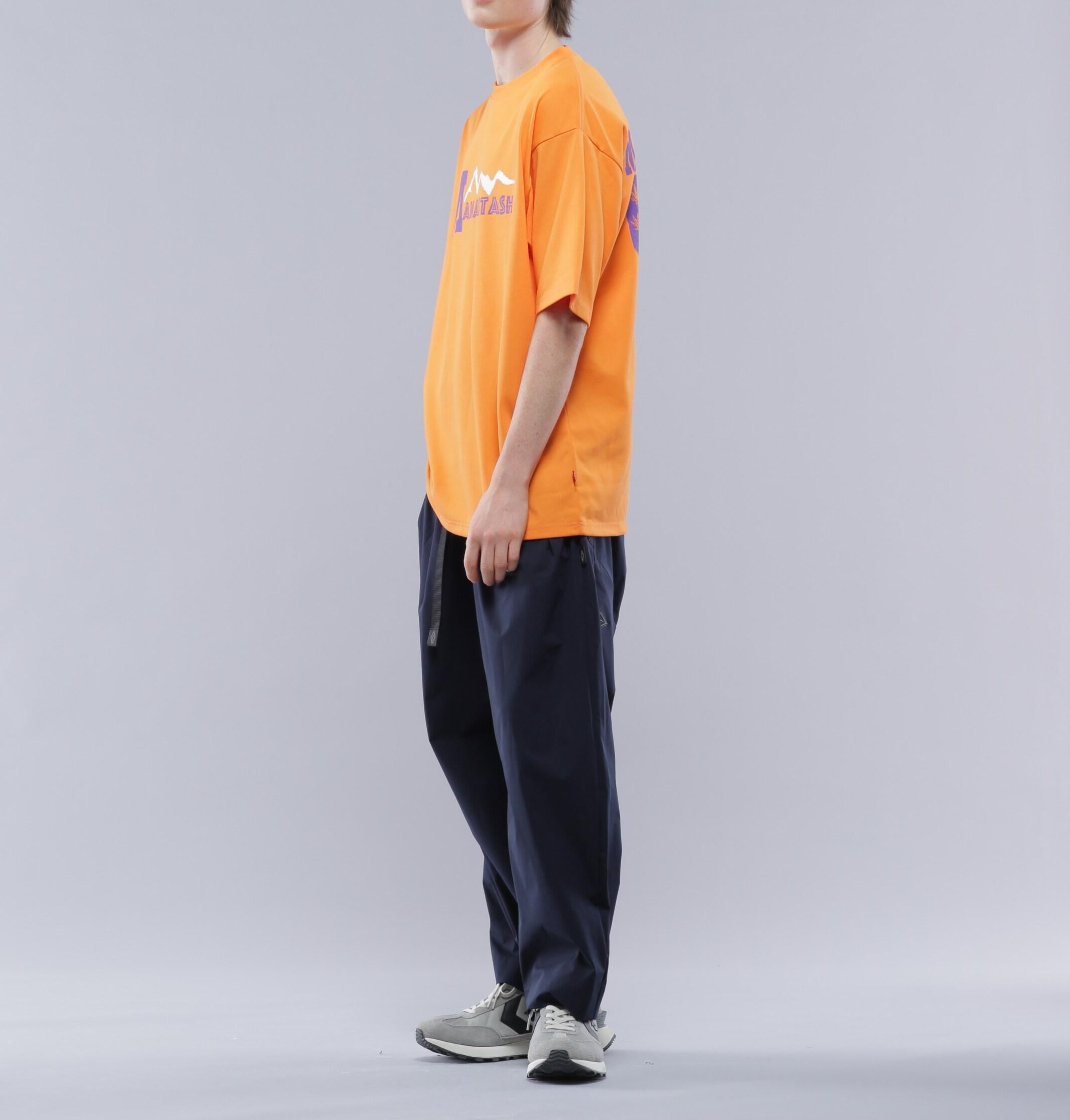 MANASTASH/マナスタッシュ/>E:POLY TEE 93/リポリTシャツ93 オレンジ