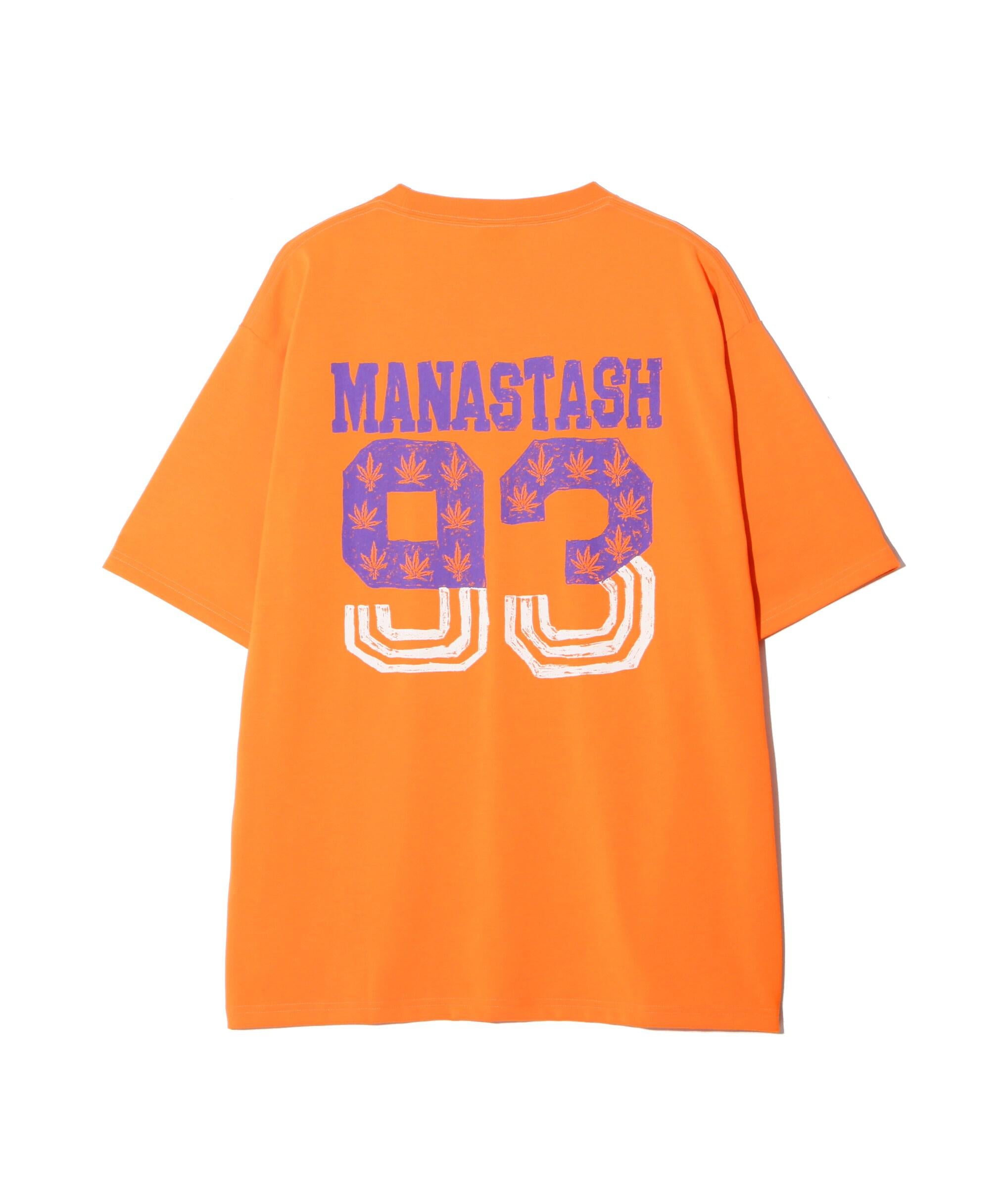 MANASTASH/マナスタッシュ/>E:POLY TEE 93/リポリTシャツ93 オレンジ