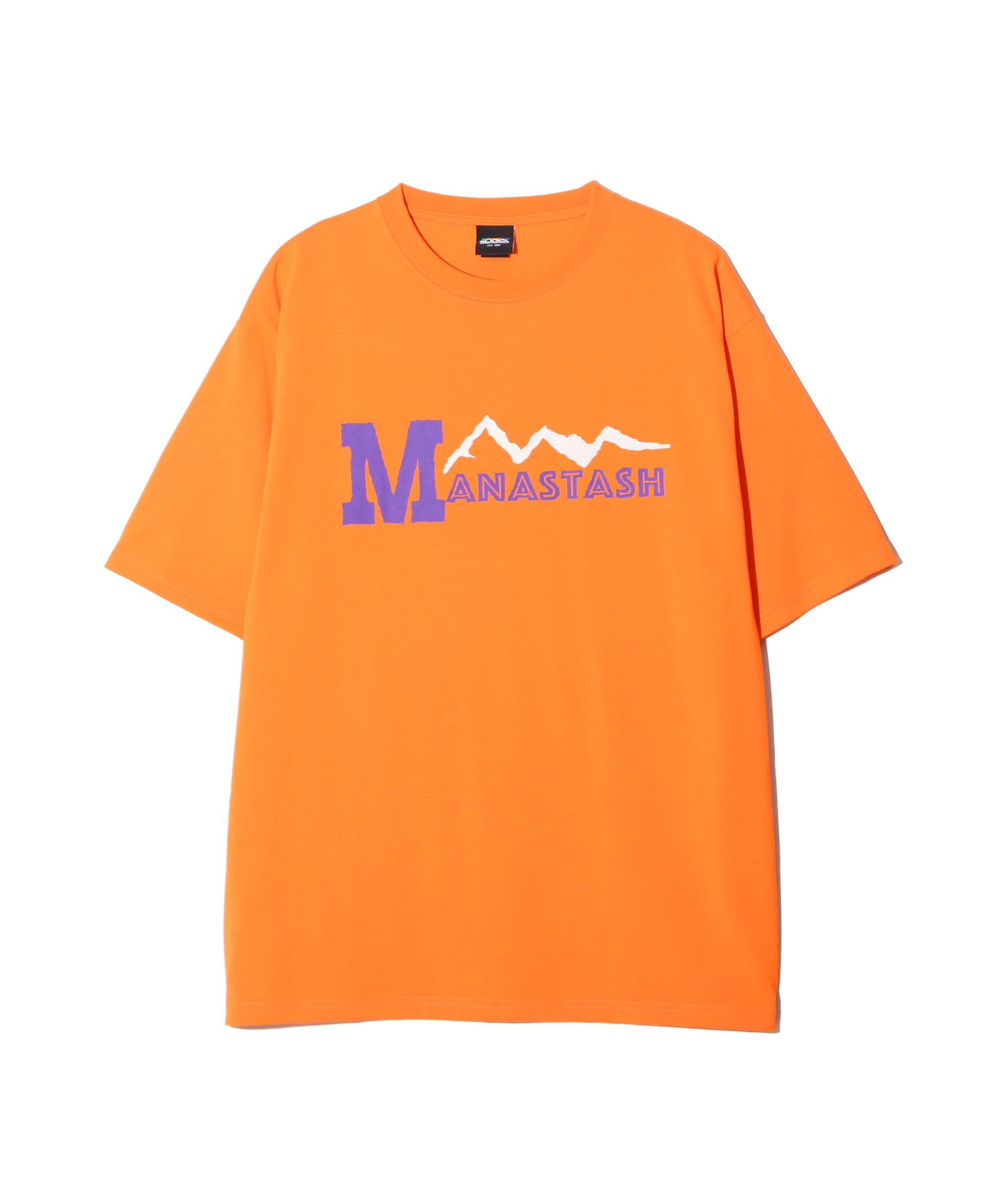 MANASTASH/マナスタッシュ/>E:POLY TEE 93/リポリTシャツ93 オレンジ