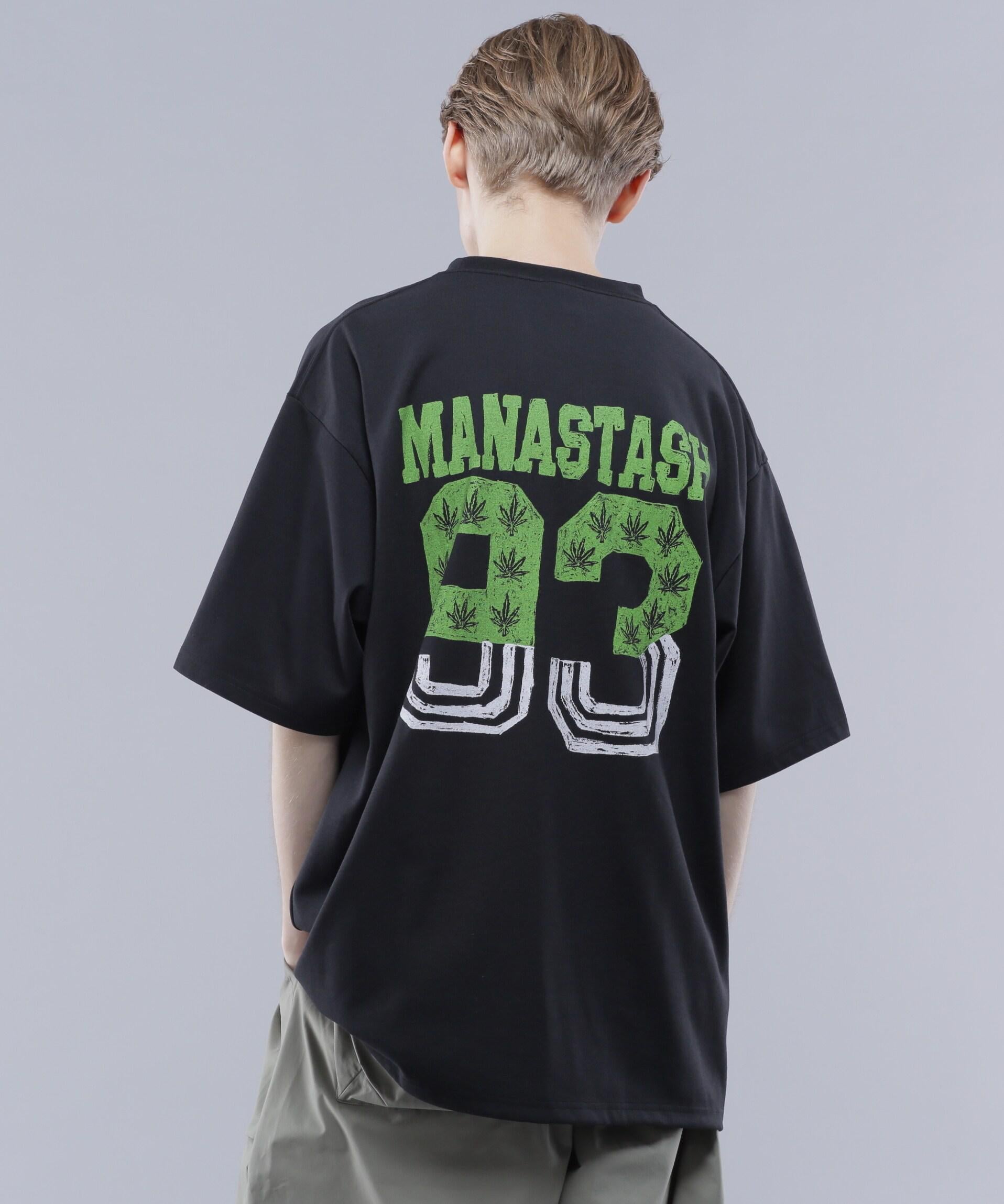 MANASTASH/マナスタッシュ/>E:POLY TEE 93/リポリTシャツ93 ブラック