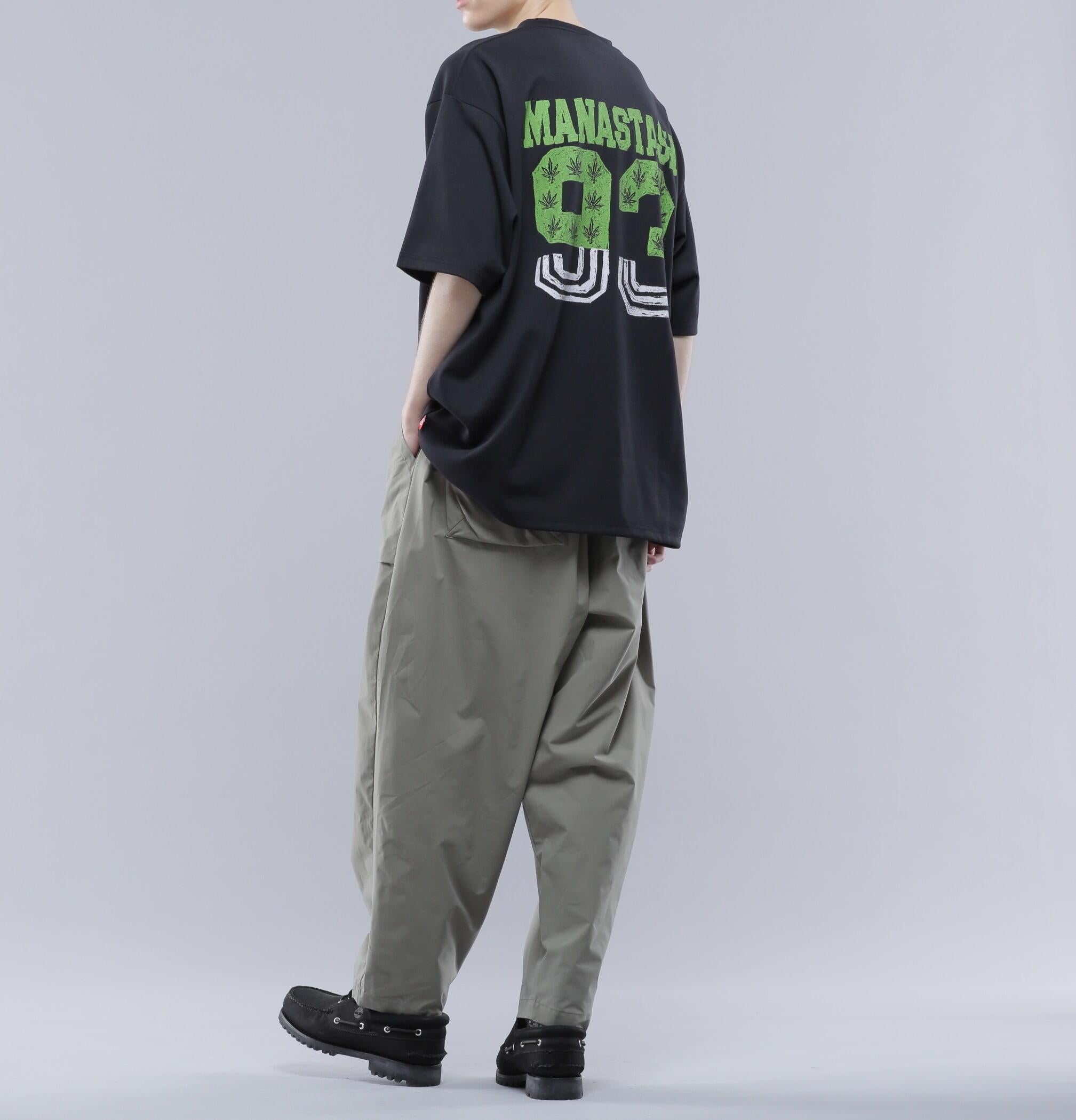 MANASTASH/マナスタッシュ/>E:POLY TEE 93/リポリTシャツ93 ブラック