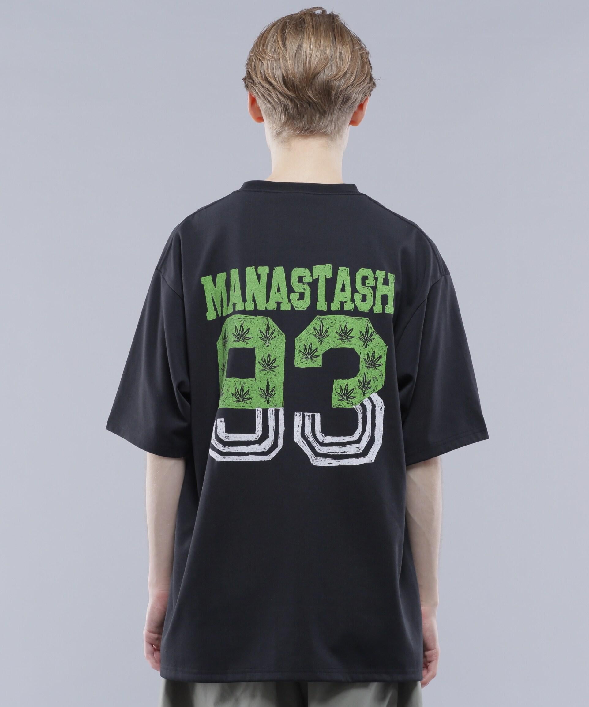 MANASTASH/マナスタッシュ/>E:POLY TEE 93/リポリTシャツ93 ブラック