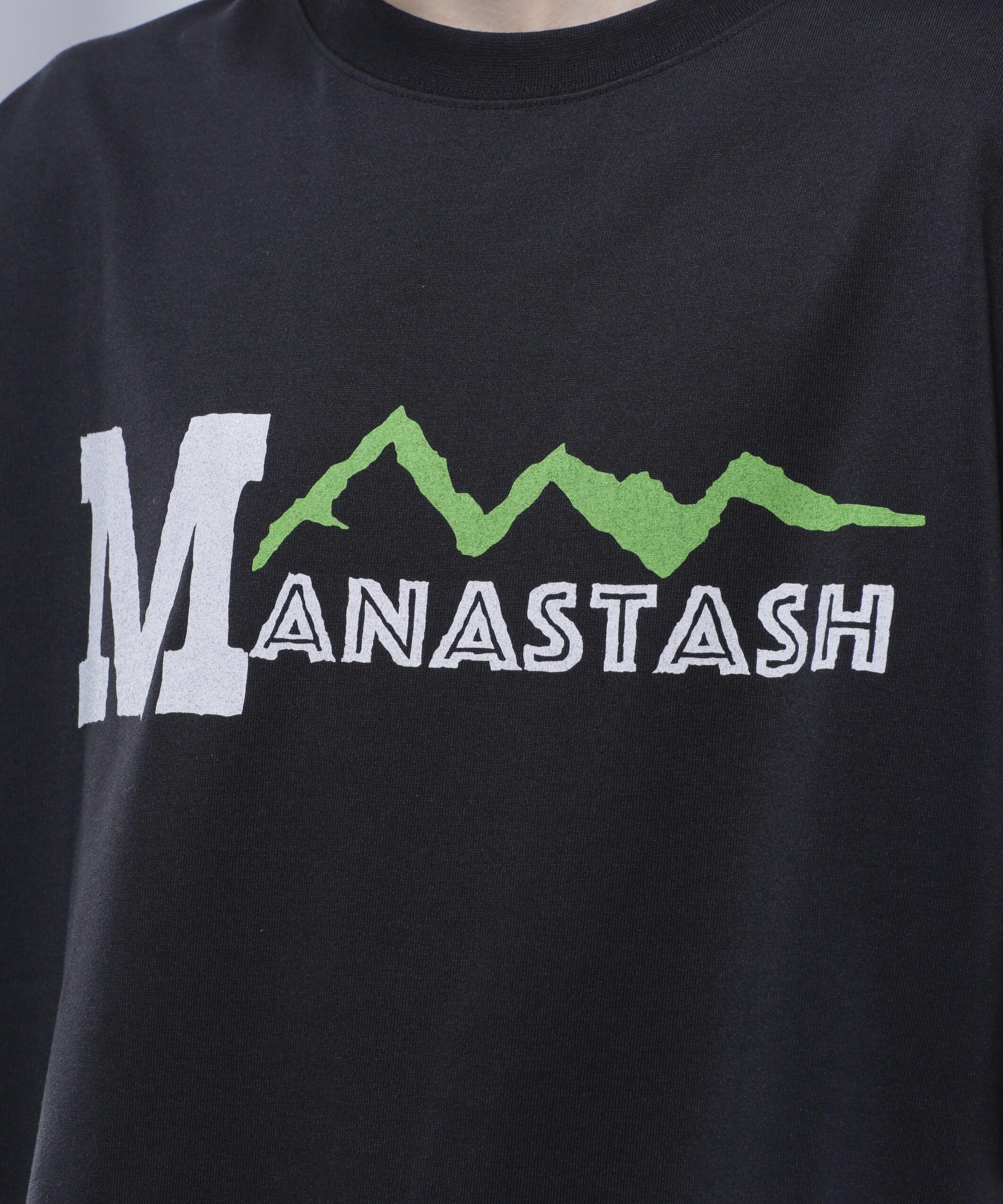 MANASTASH/マナスタッシュ/>E:POLY TEE 93/リポリTシャツ93 ブラック