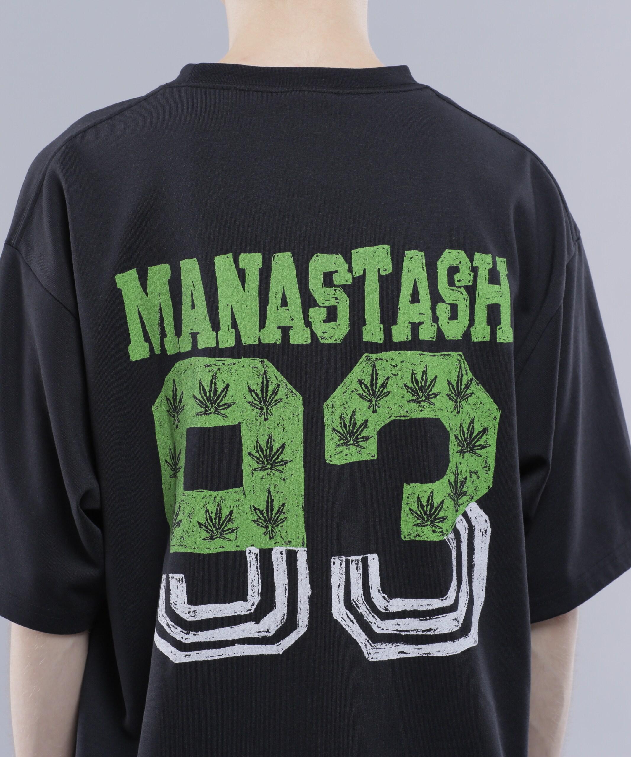 MANASTASH/マナスタッシュ/>E:POLY TEE 93/リポリTシャツ93 ブラック