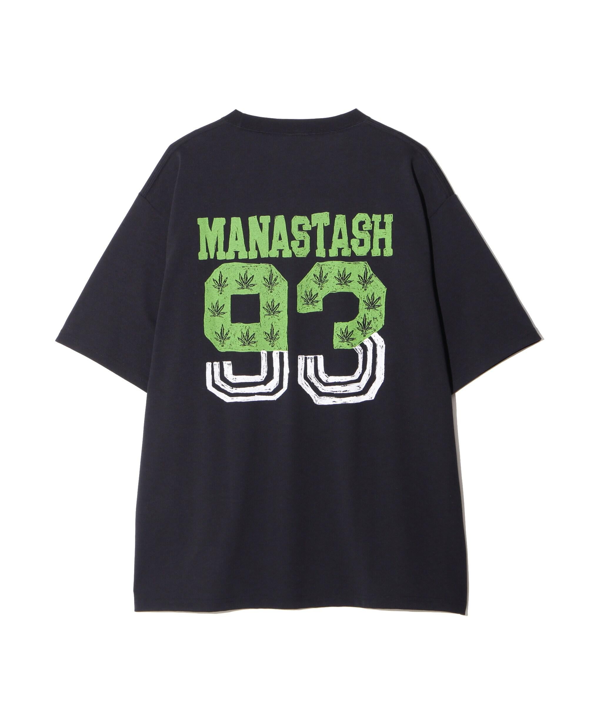 MANASTASH/マナスタッシュ/>E:POLY TEE 93/リポリTシャツ93 ブラック
