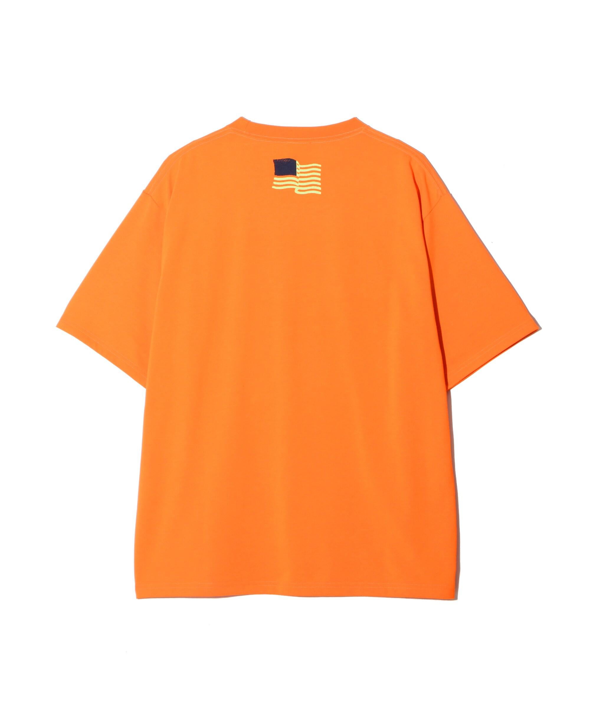 MANASTASH/マナスタッシュ/>E:POLY TEE >RF/リポリTシャツ オレンジ