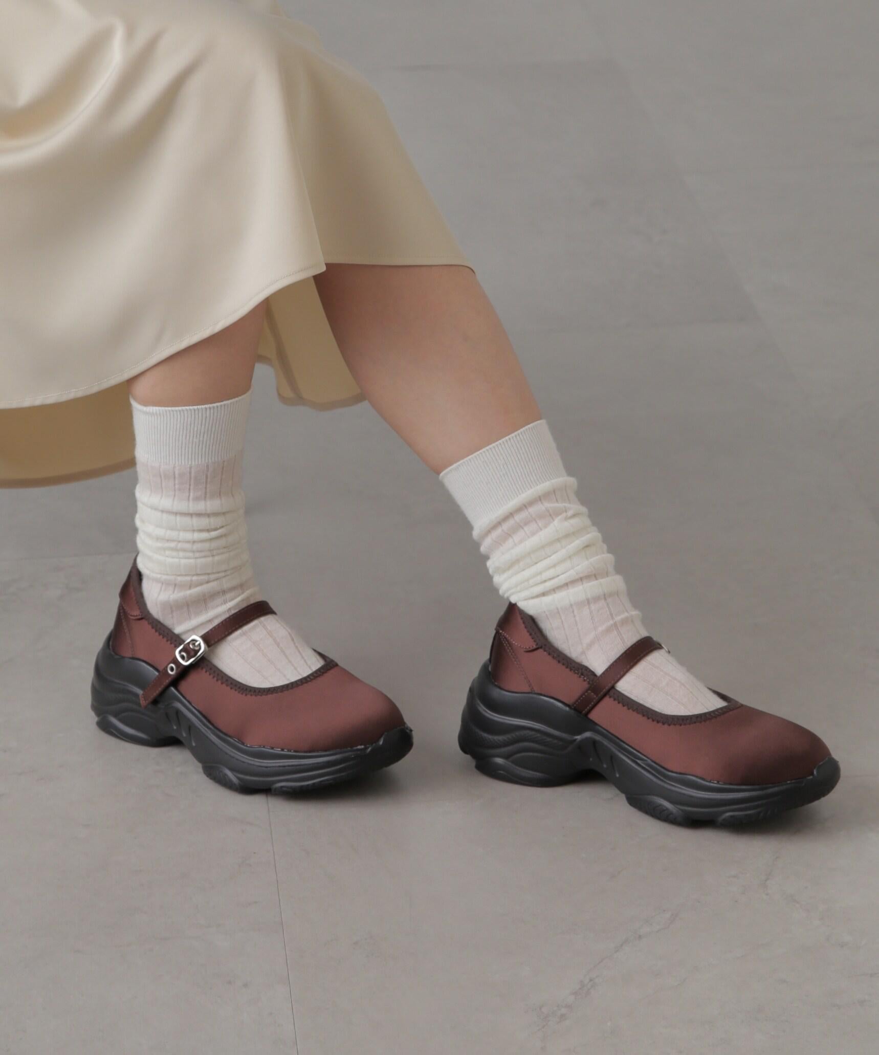 バレエスニーカー ブラウン