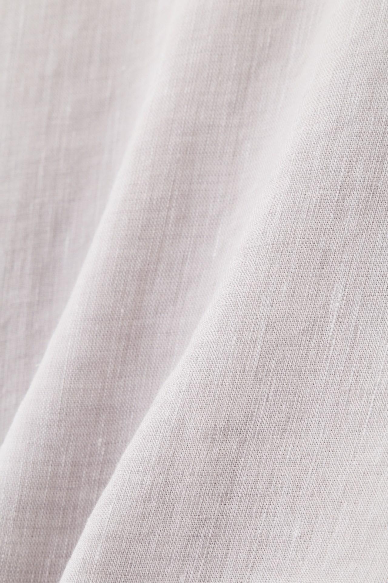 ◆ハードマンリネンバンドカラーシャツブラウス グレージュ2