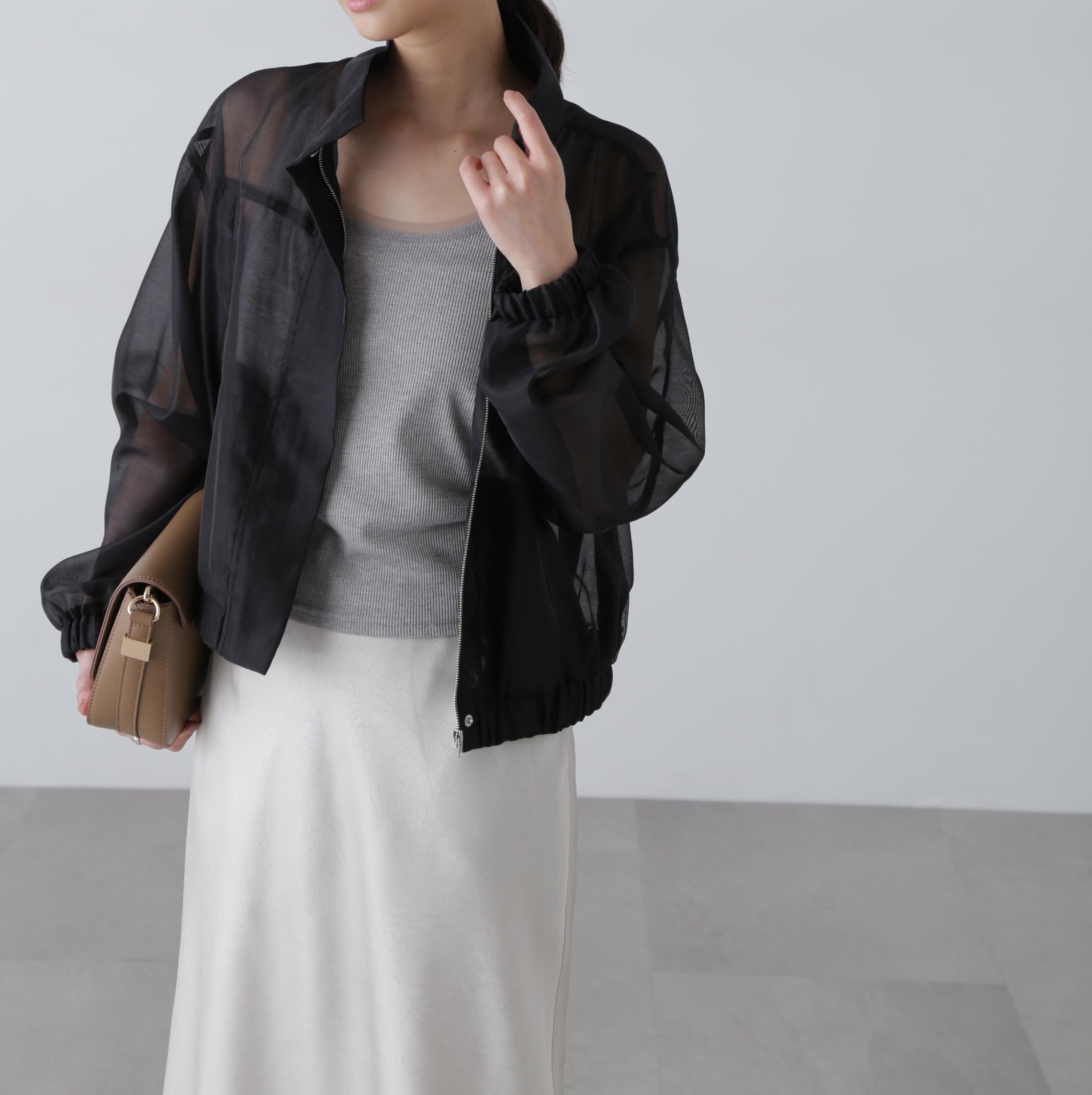 スタンドシアーブルゾン ブラック