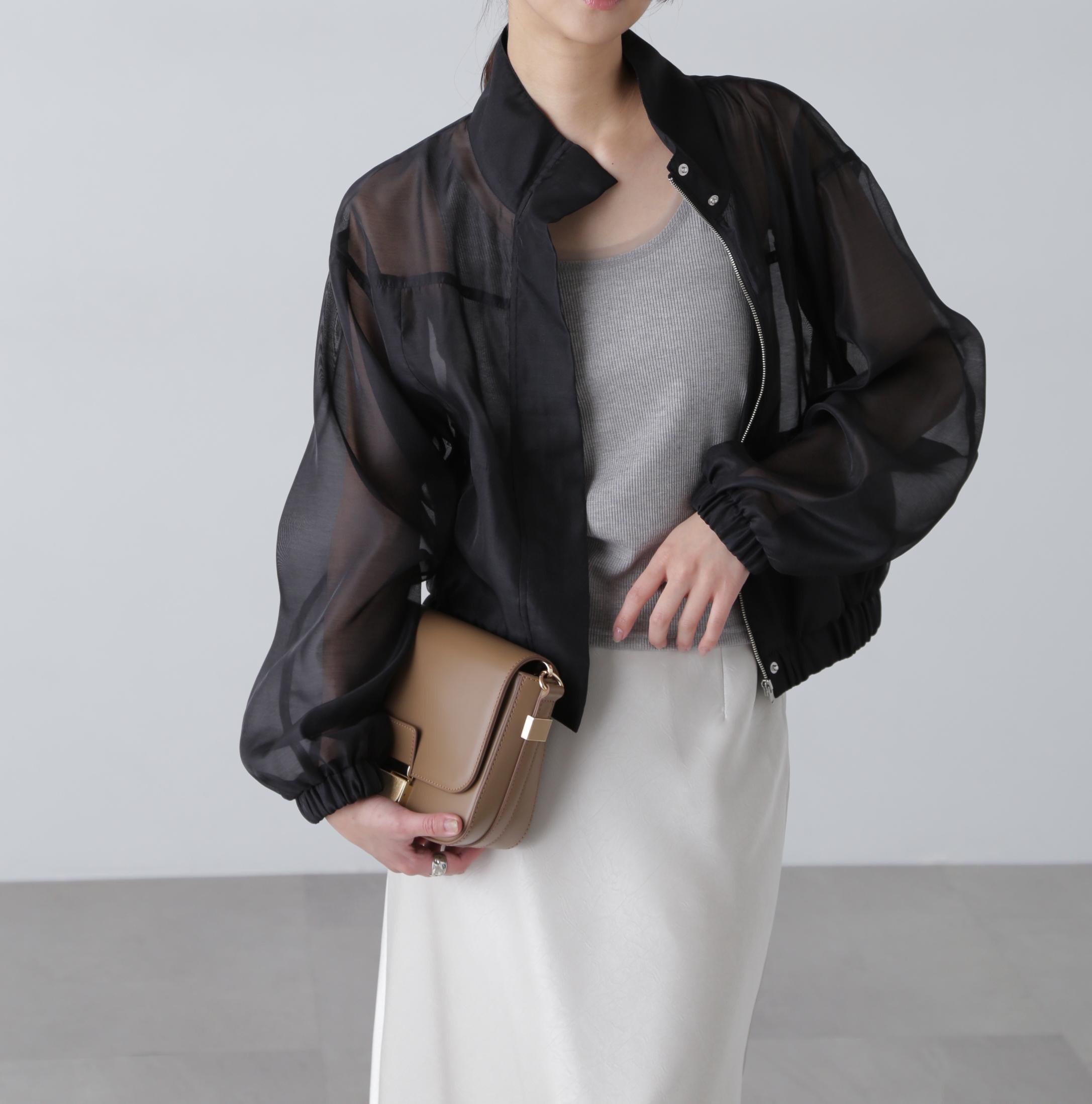 スタンドシアーブルゾン ブラック