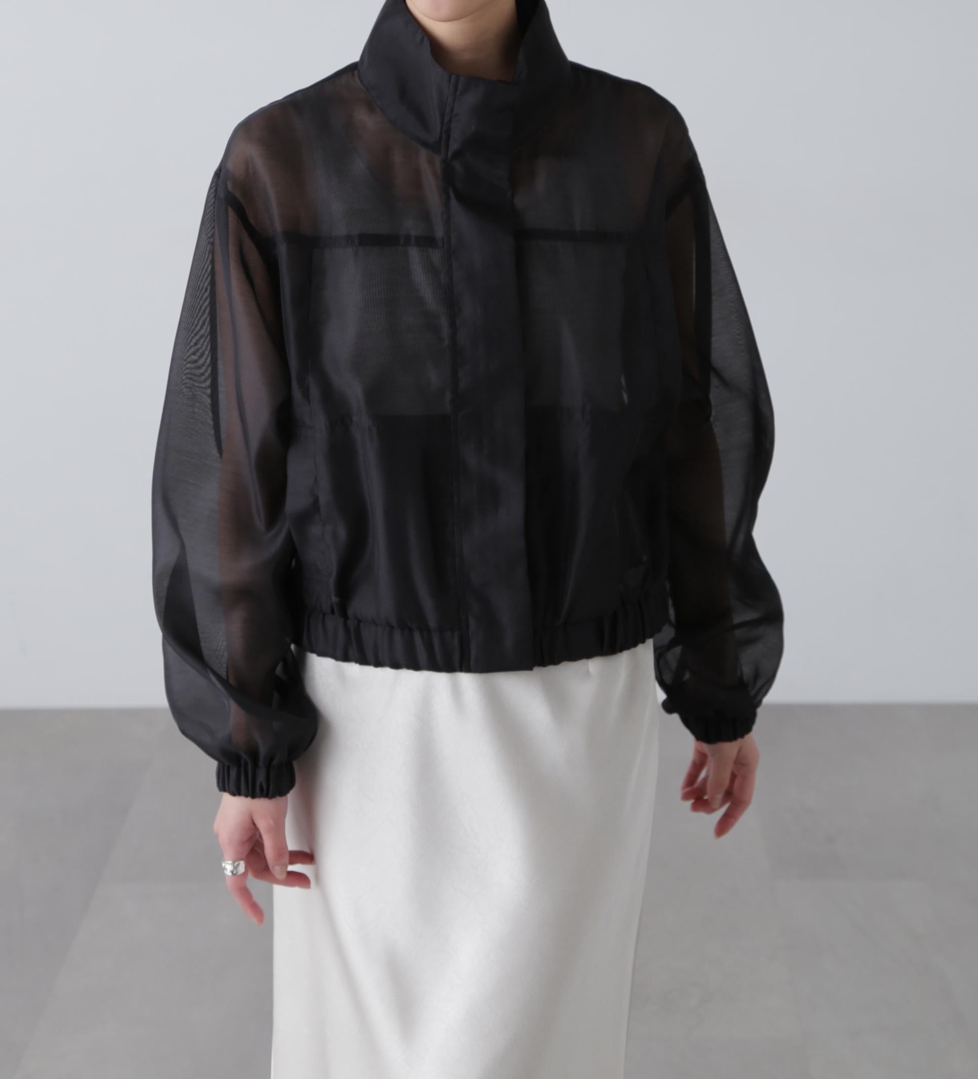 スタンドシアーブルゾン ブラック