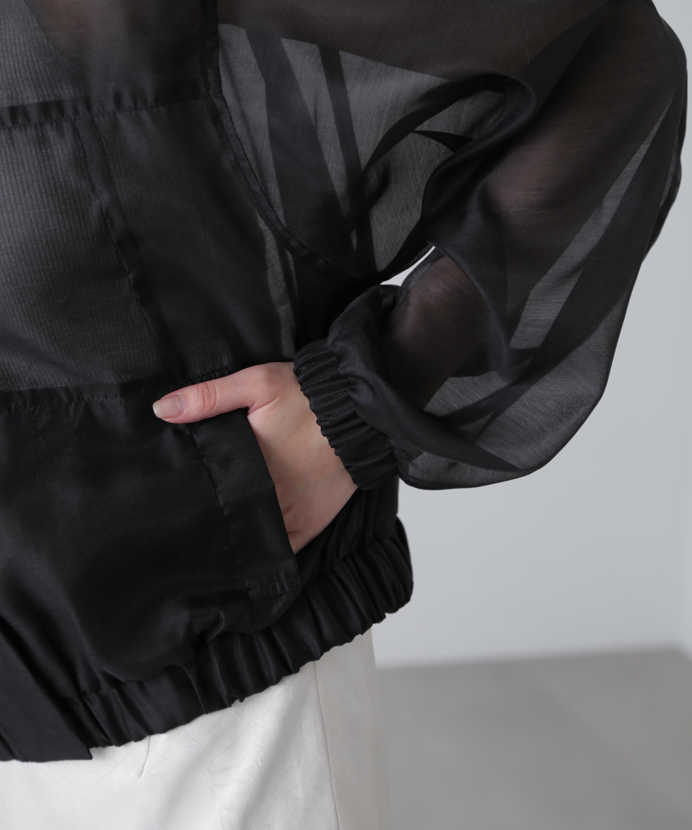 スタンドシアーブルゾン ブラック