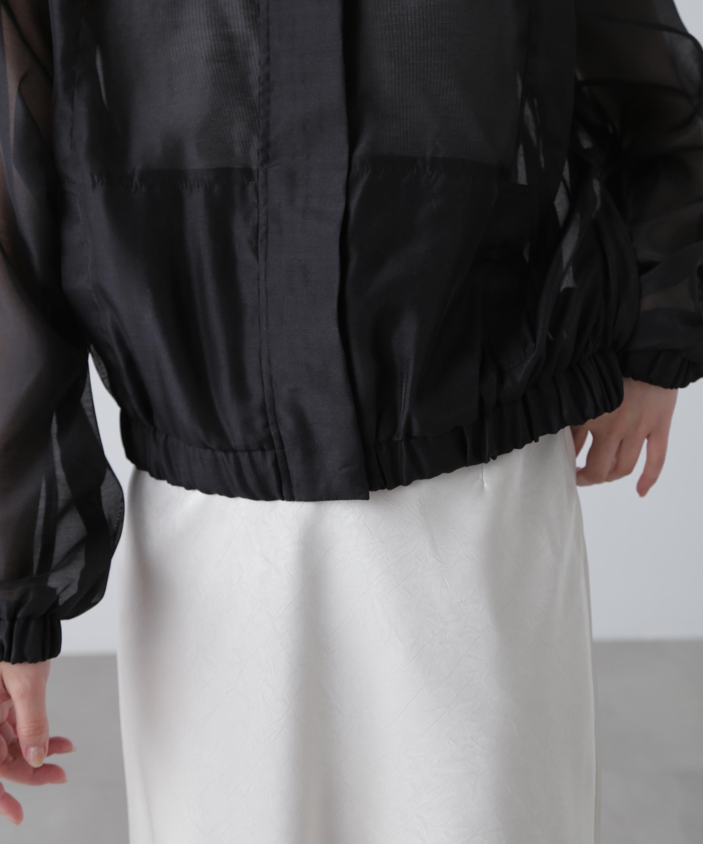 スタンドシアーブルゾン ブラック