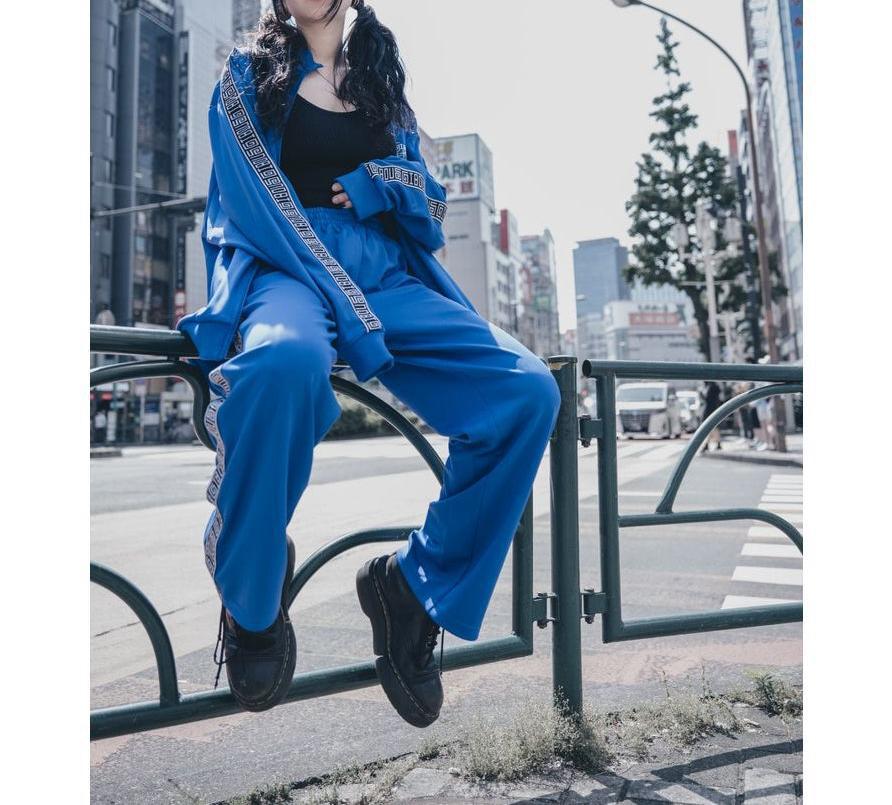 gious×LHP/ギボズ×エルエイチピー/Logo jesey pants/コラボ ジャージーパンツ パープル