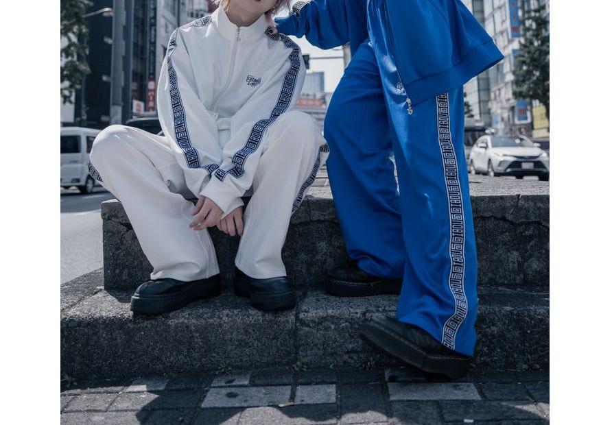gious×LHP/ギボズ×エルエイチピー/Logo jesey pants/コラボ ジャージーパンツ パープル