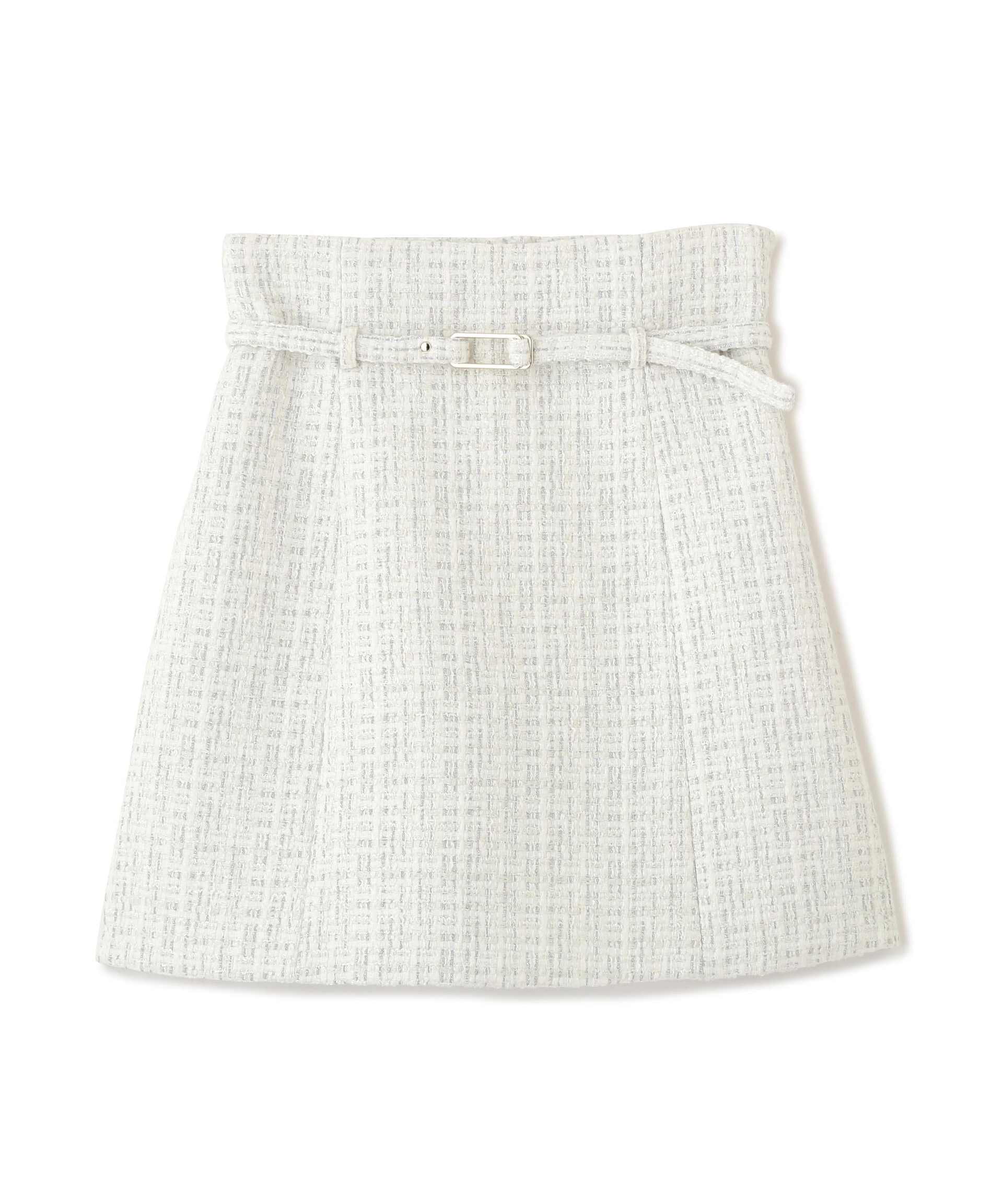 サマーツィードミニスカショーパン ホワイトミックス