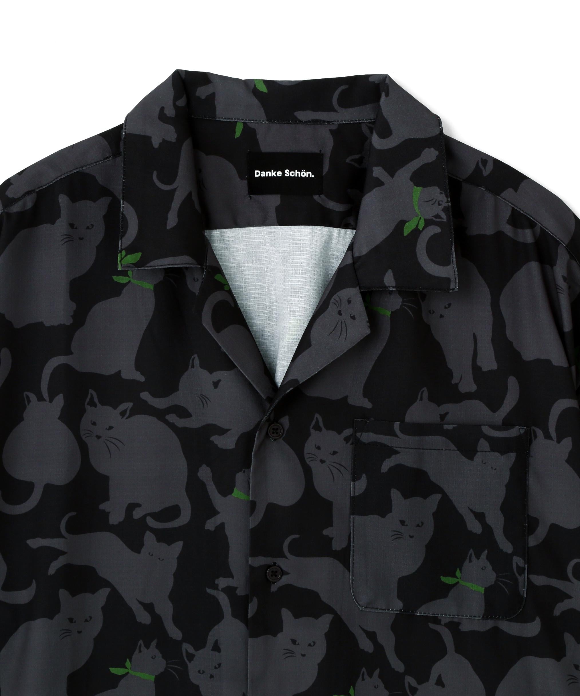 DankeSchon/ダンケシェーン/CAT S/S SHIRTS ブラック