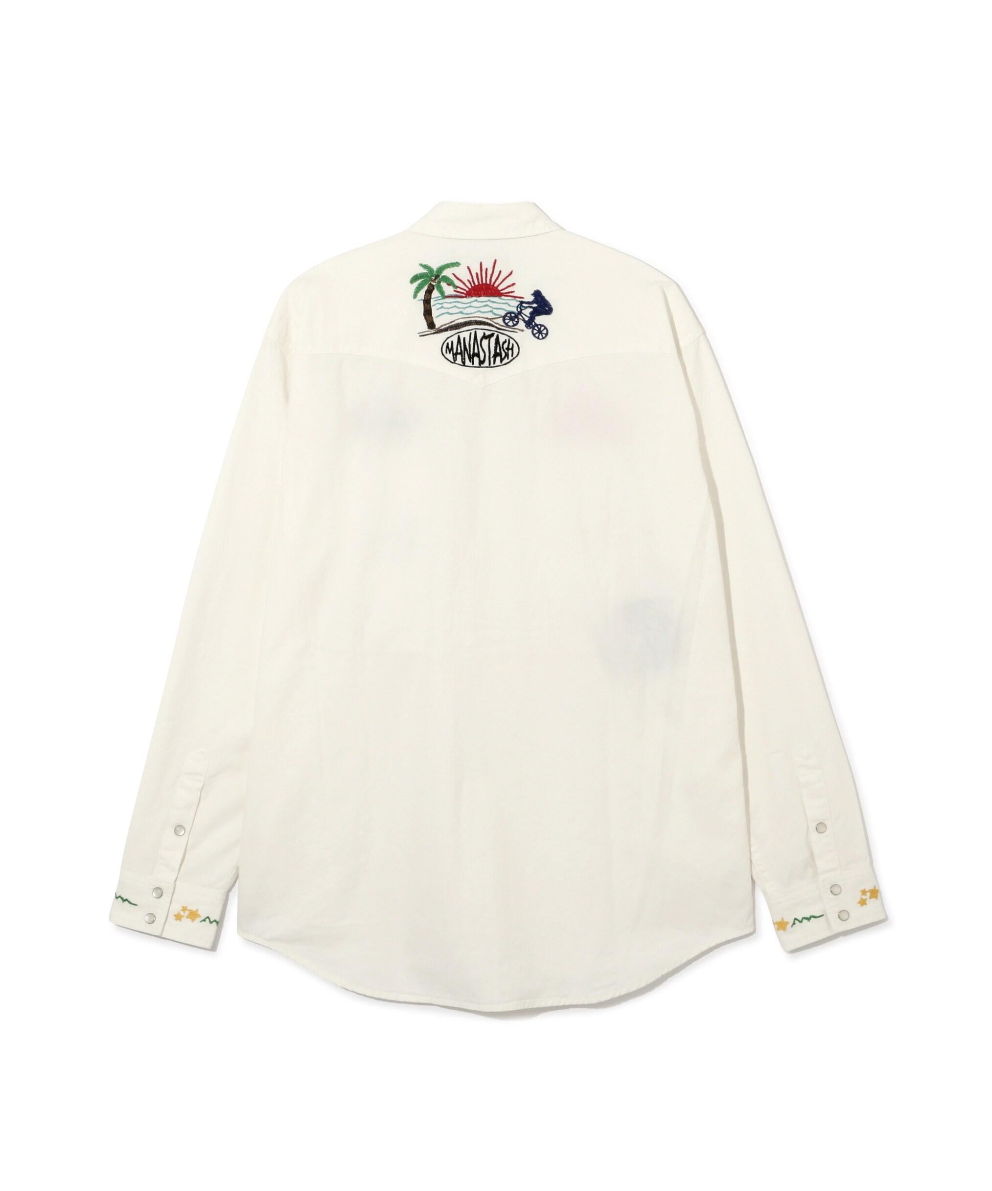 MANASTASH/マナスタッシュ/WESTERN EMB. SHIRT オフホワイト3