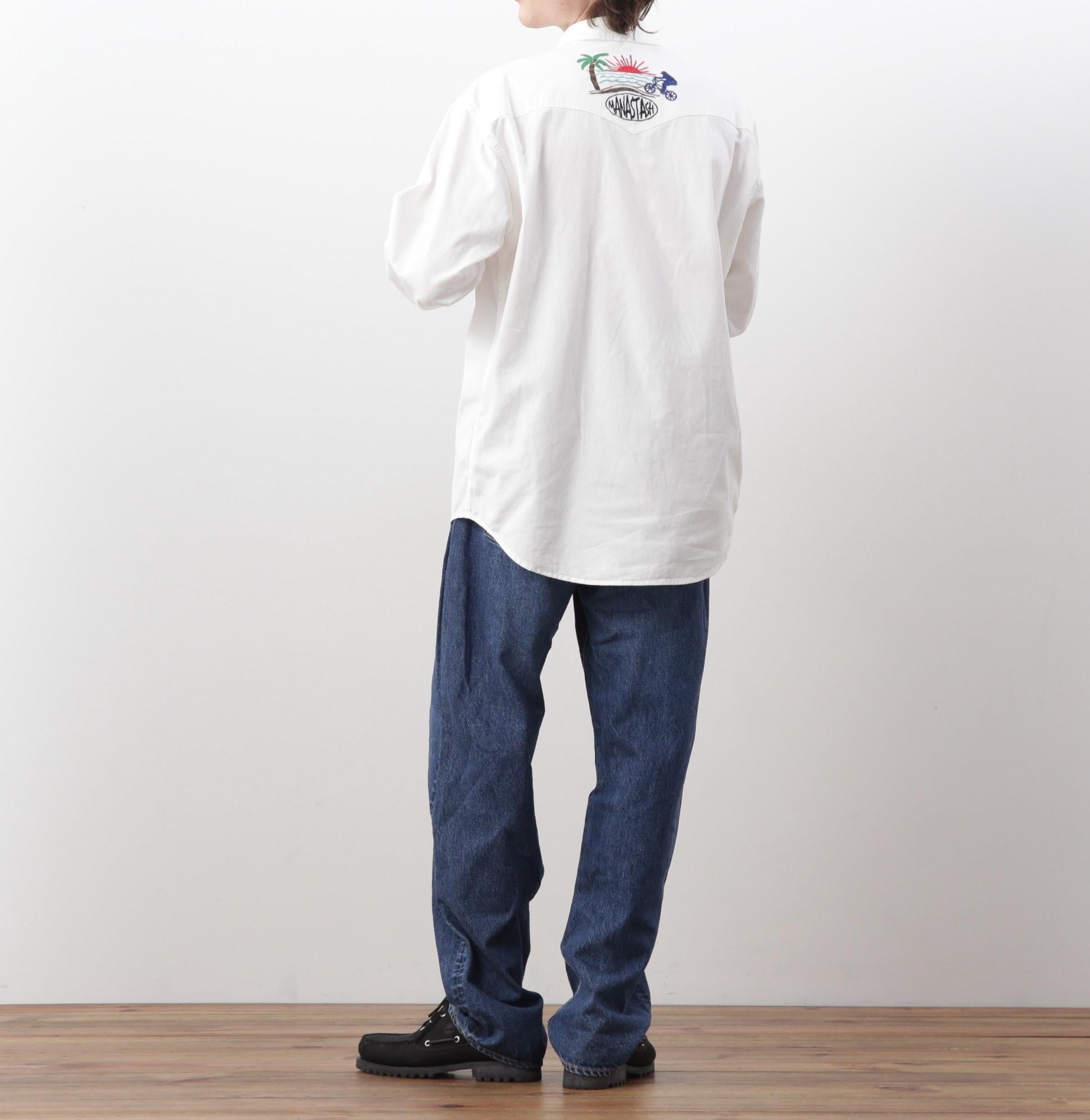 MANASTASH/マナスタッシュ/WESTERN EMB. SHIRT オフホワイト3