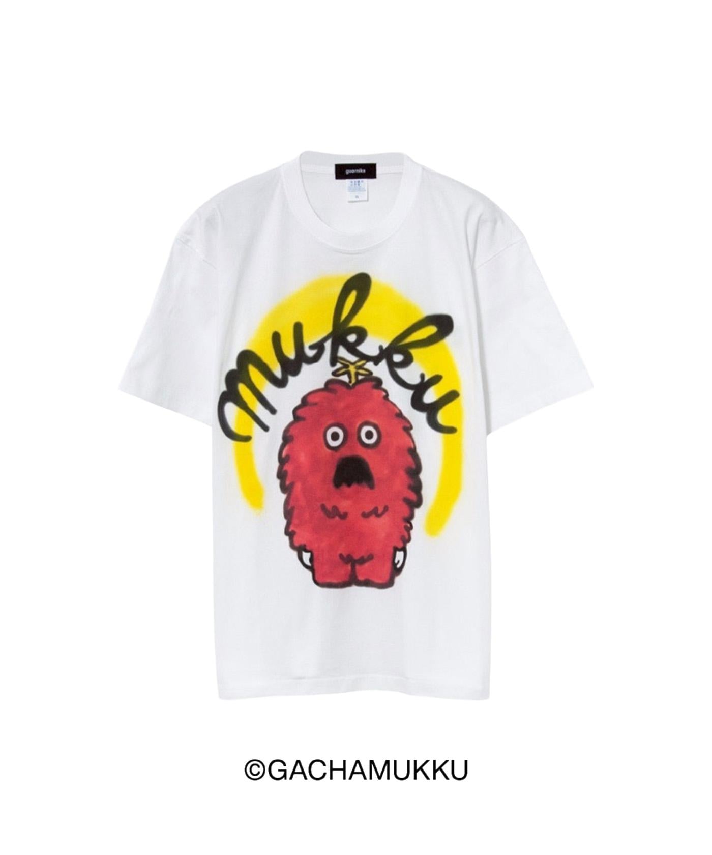 guernika/ゲルニカ/MUKKU Thumb Doll Spray T-Shirt ホワイト