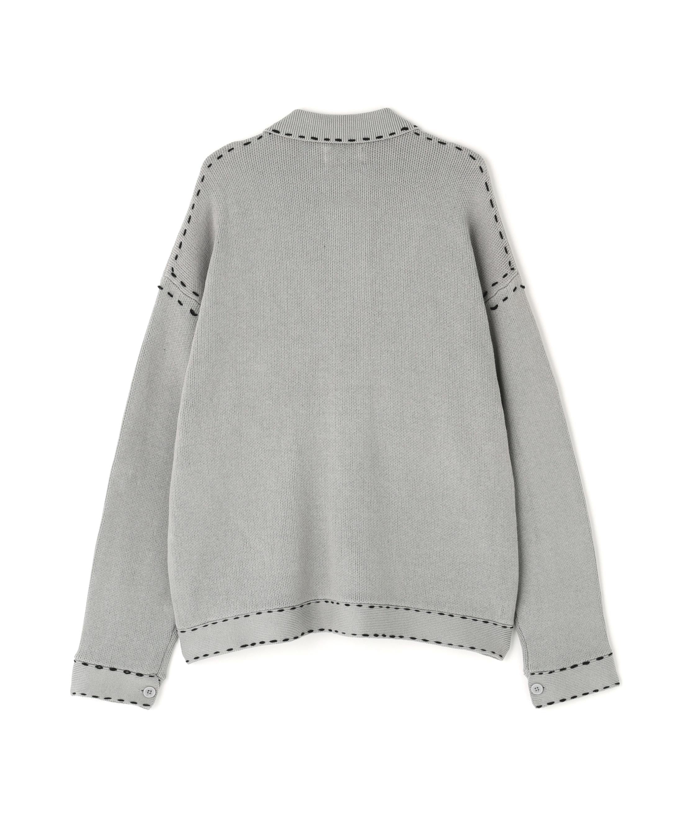 Chica/チカ/HAND STICH CARDIGAN グレー