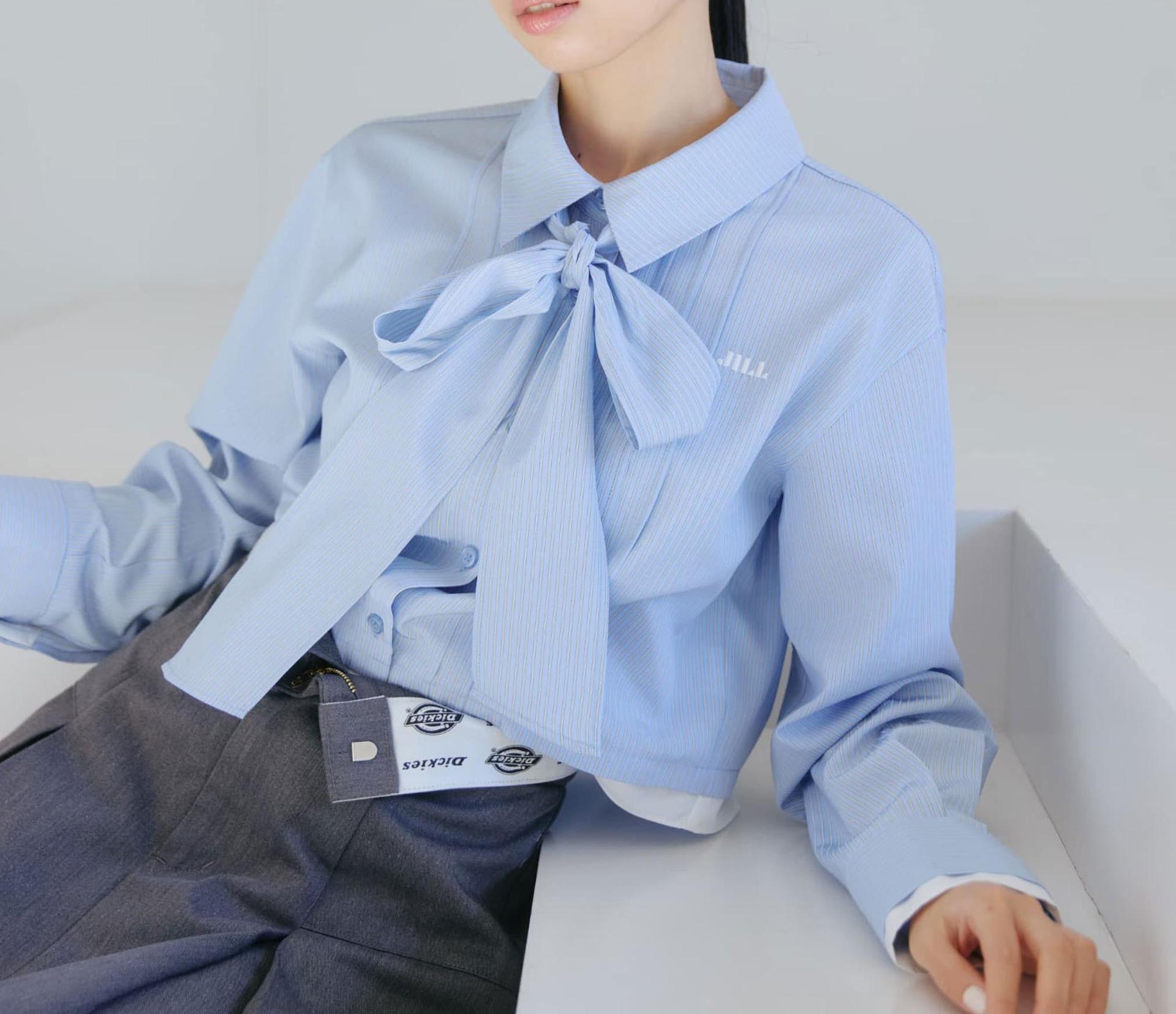 「Dickies × JILL by JILL STUART」別注タックミニスカート グレー