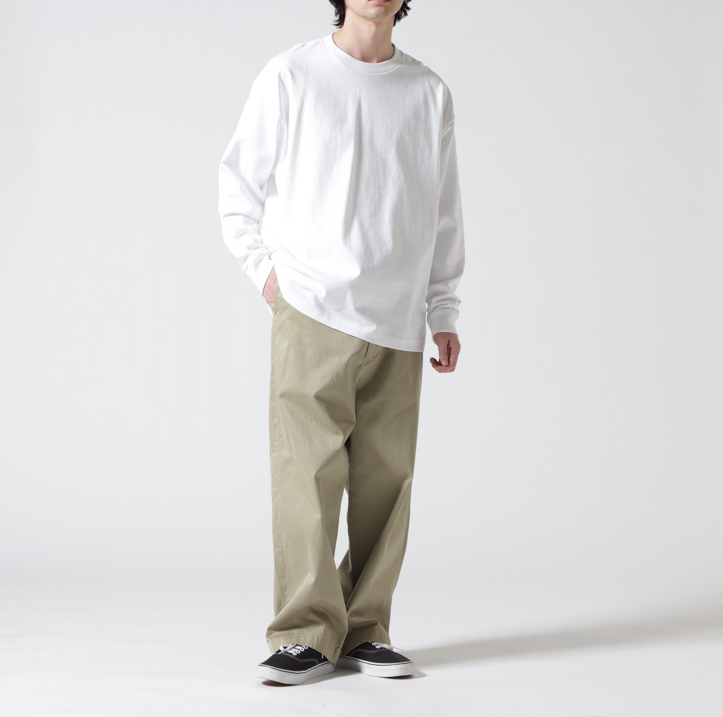 ATON 12/- AIR SPINNING | LOOSE FIT LONG SLEEVE T-SHIRT