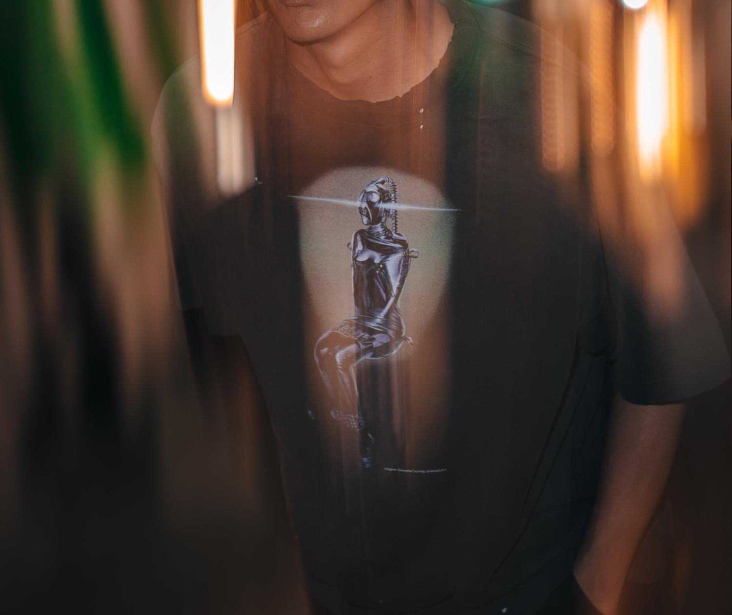SAINT MICHAEL/セントマイケル/S>YM_SS TEE/MASK/RLACK ブラック