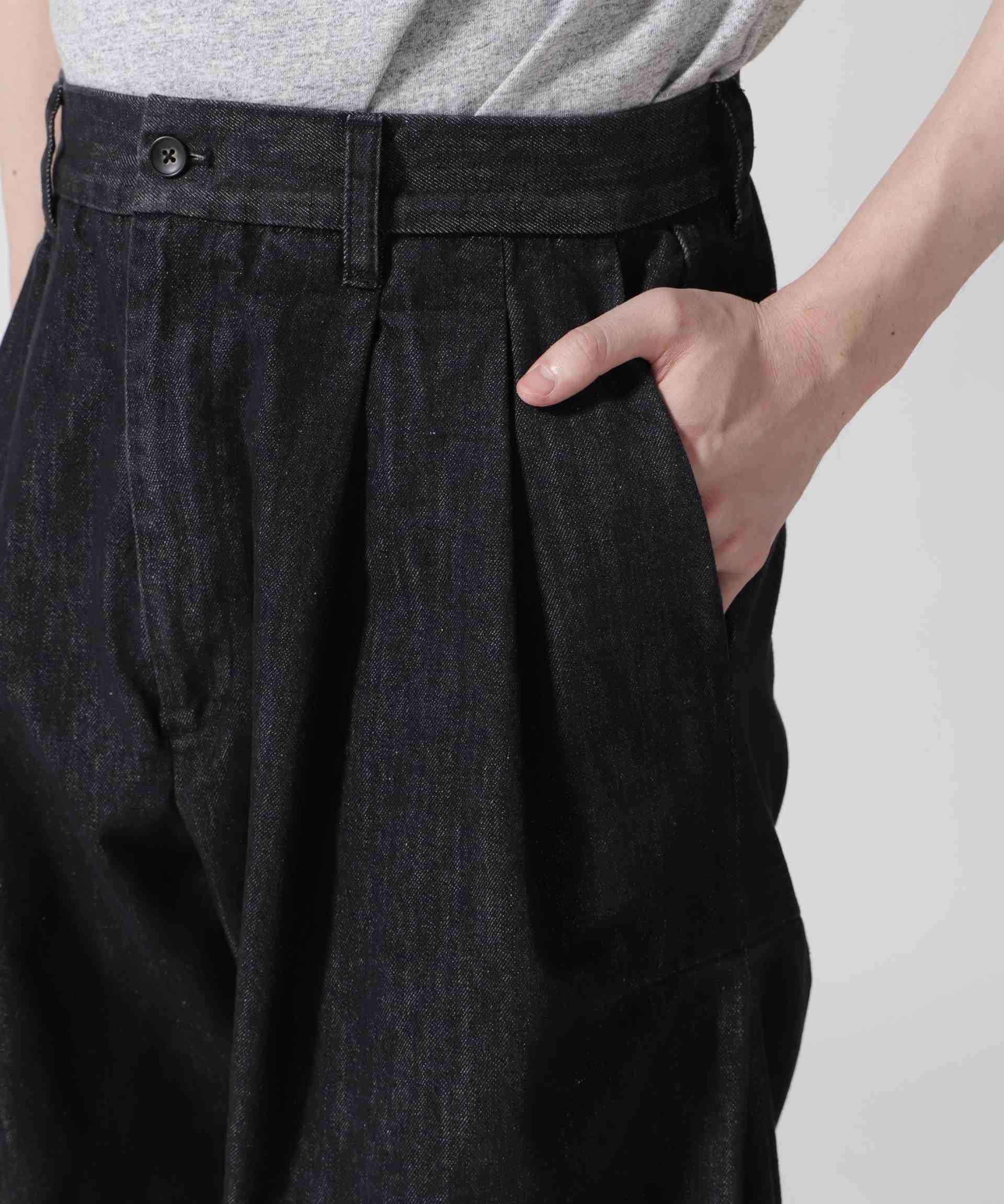 Toironier/トワロニエ/Denim 2Tuck Side Tuck Pants